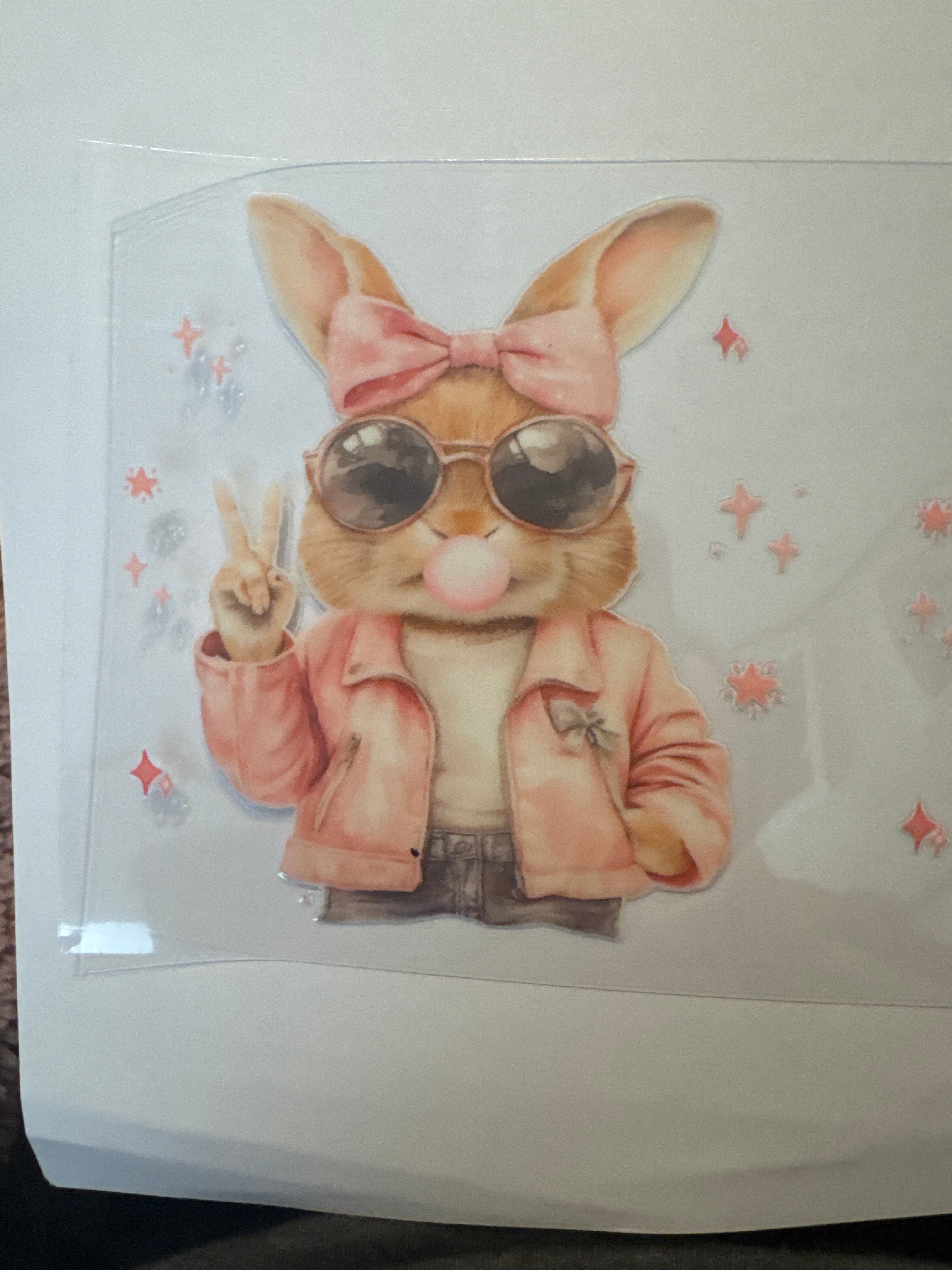 Peace bunny rabbit