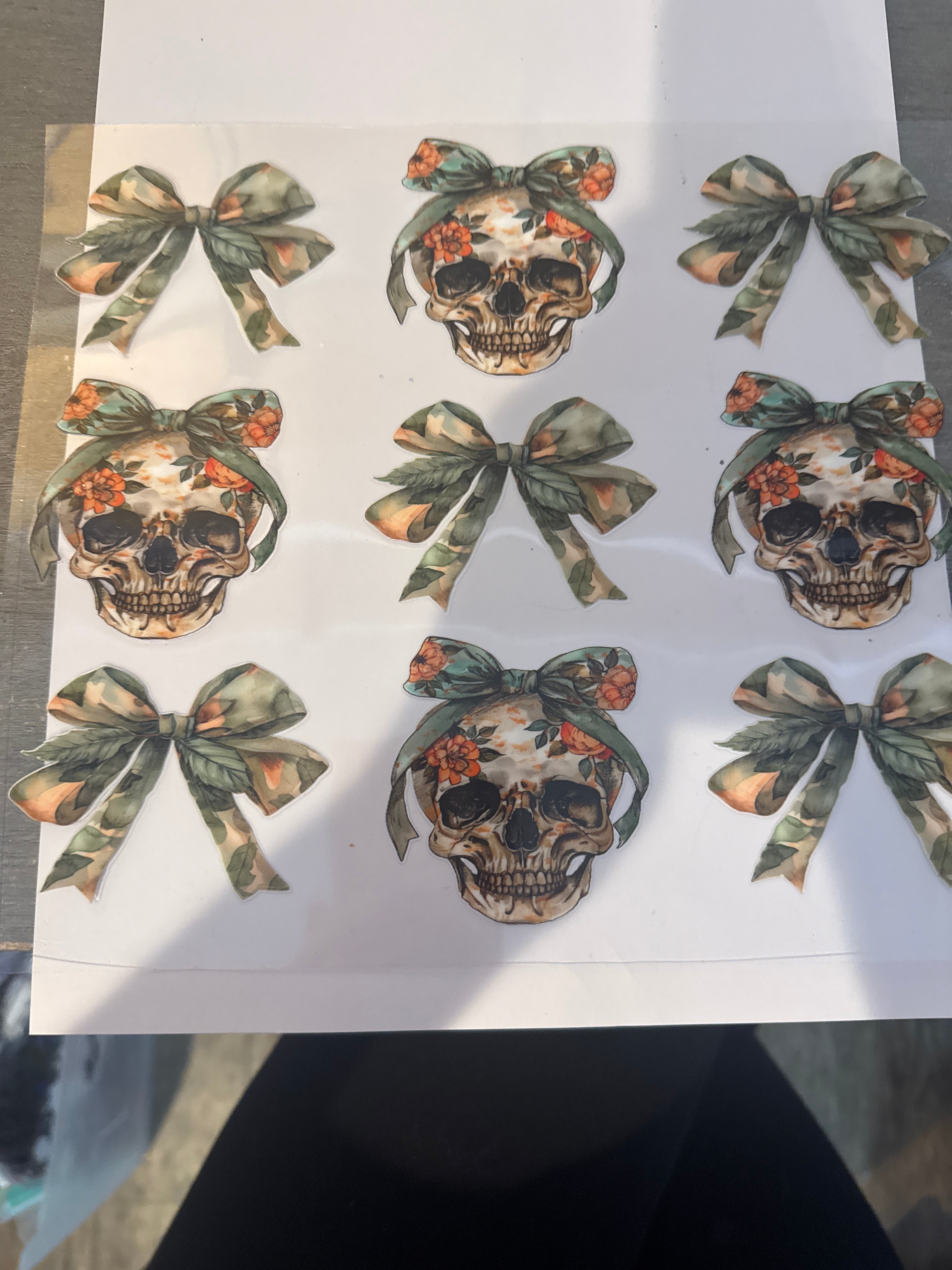 Floral skulls