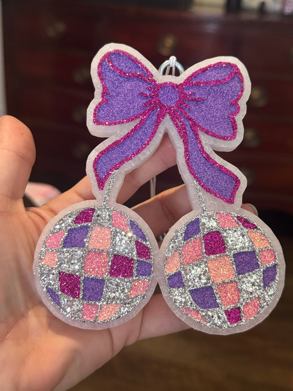 Disco cherries with bow