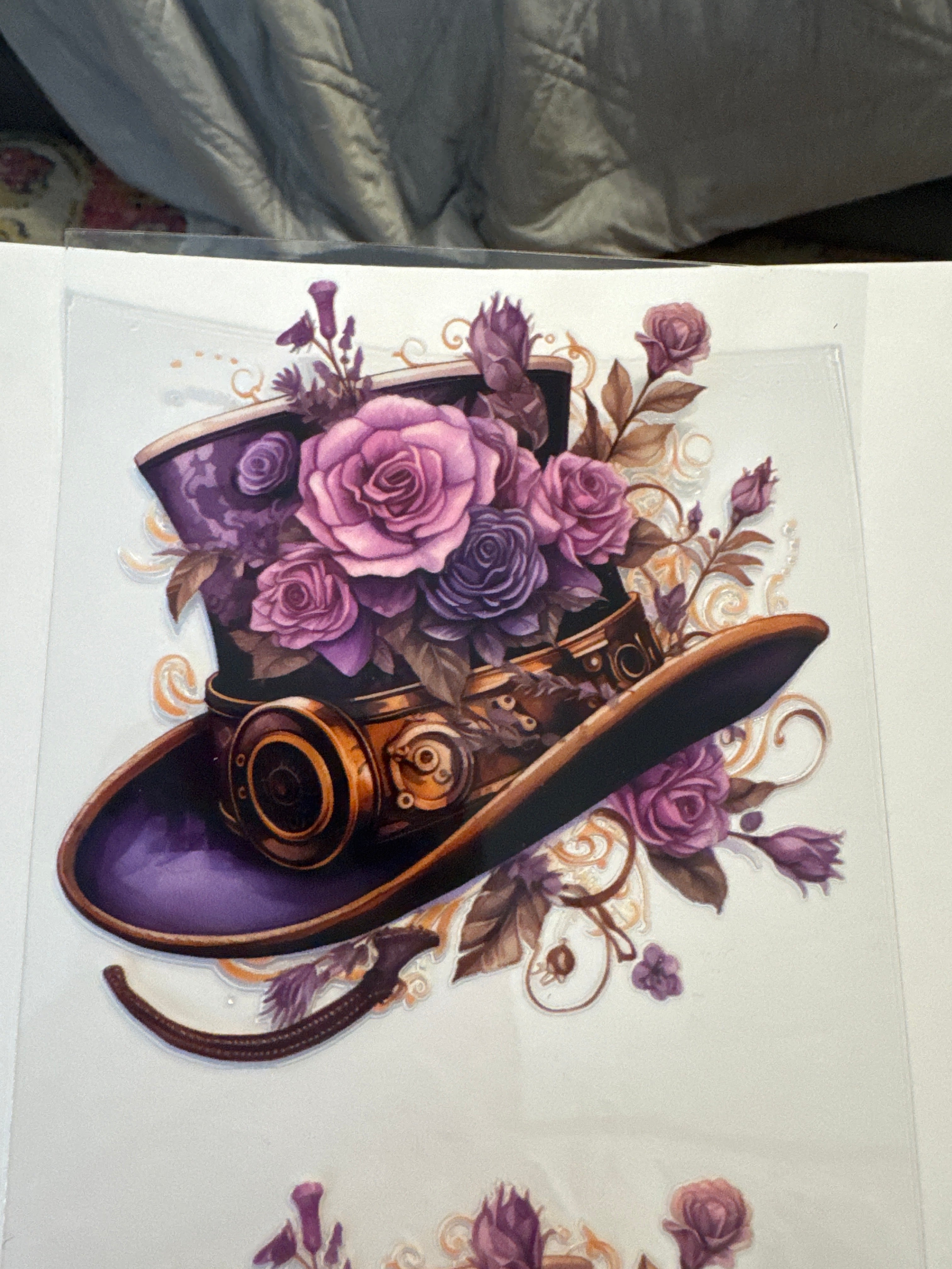 Purple hat