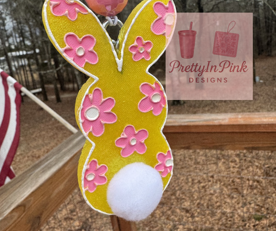 Floral Bunny Car Freshener