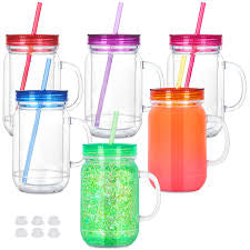 Acrylic Mason Jar Snowglobe Cup