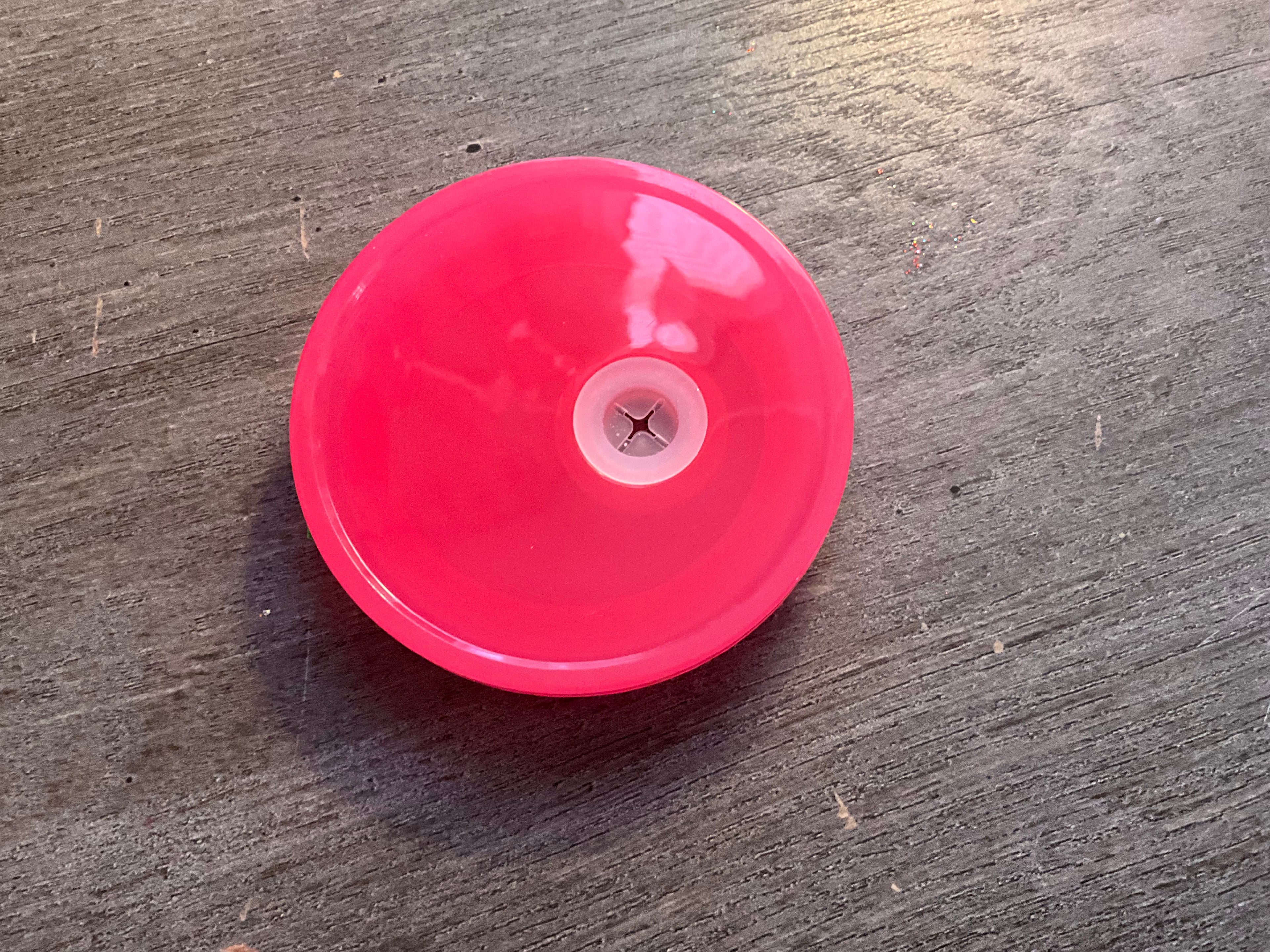 Plain colored acrylic lids
