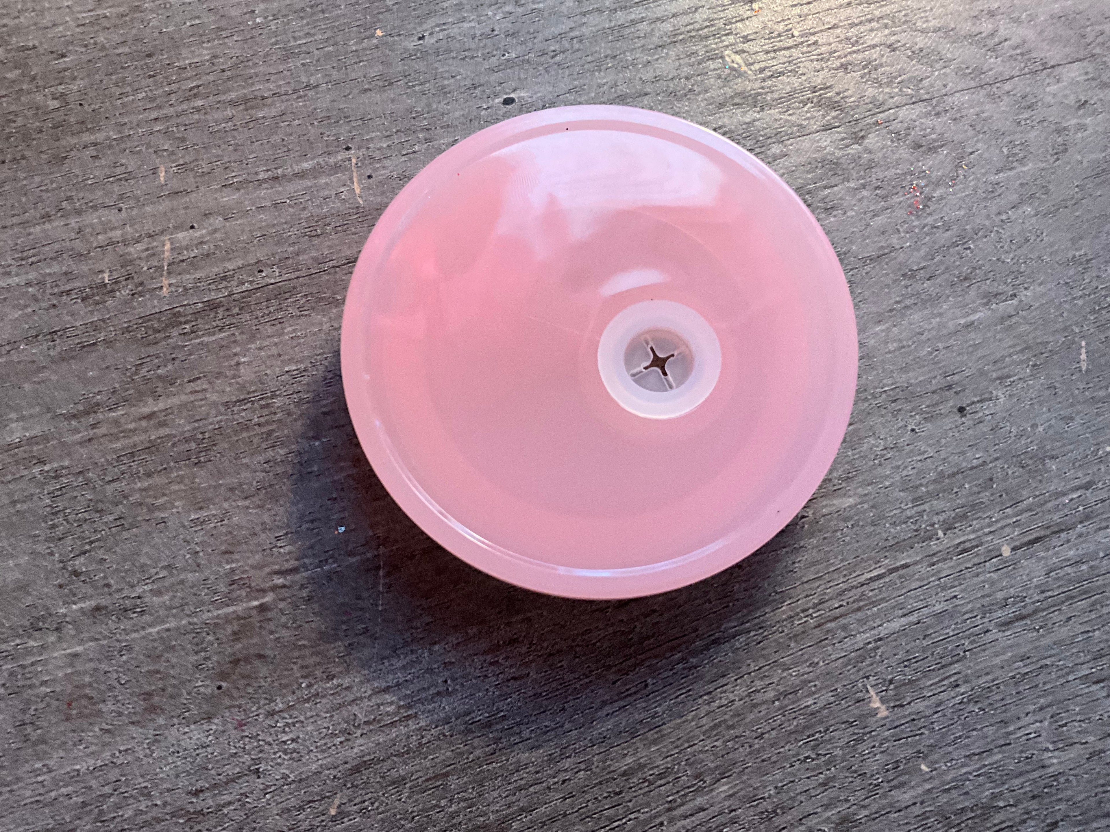 Plain colored acrylic lids