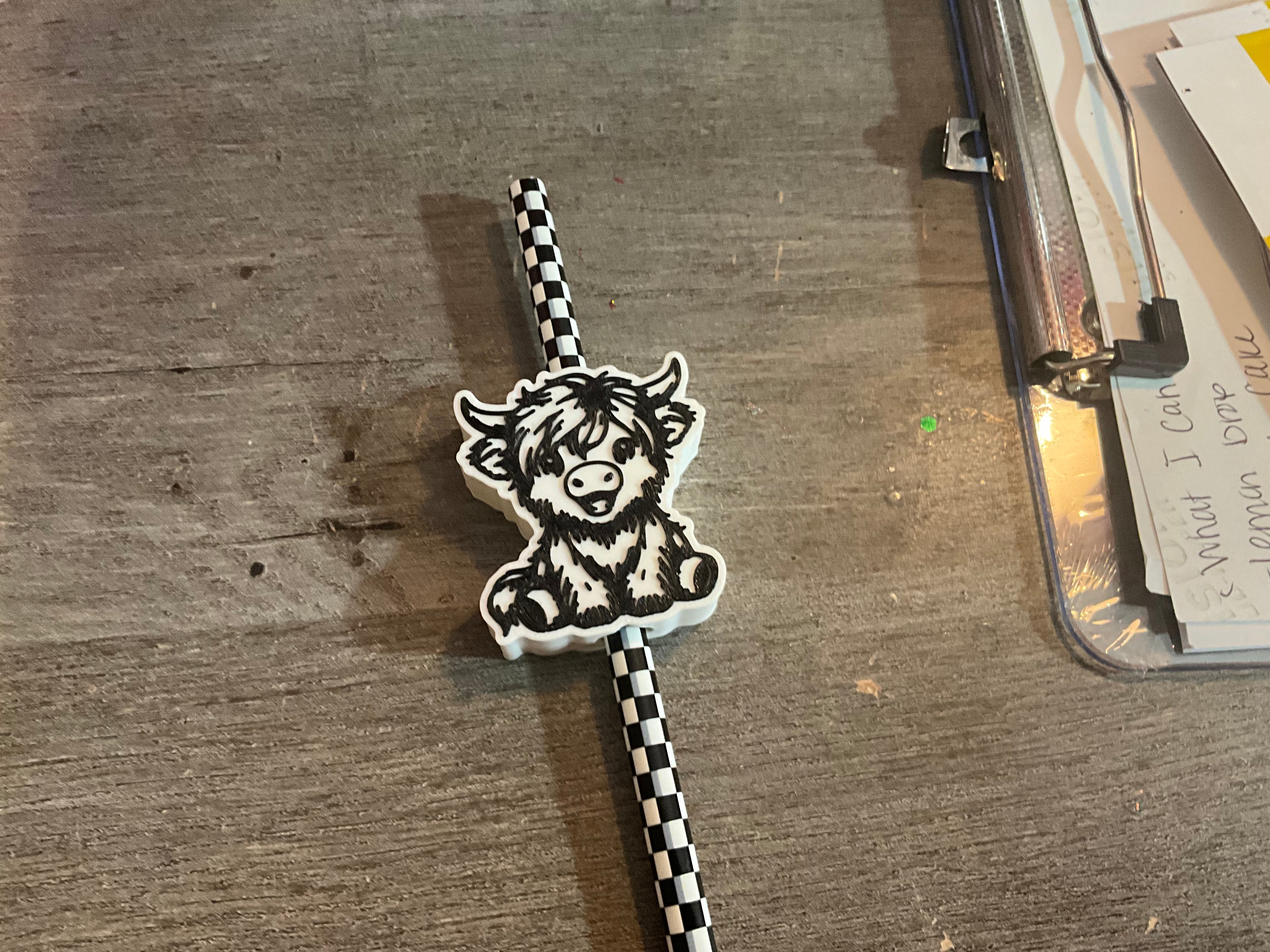 3D Straw Toppers