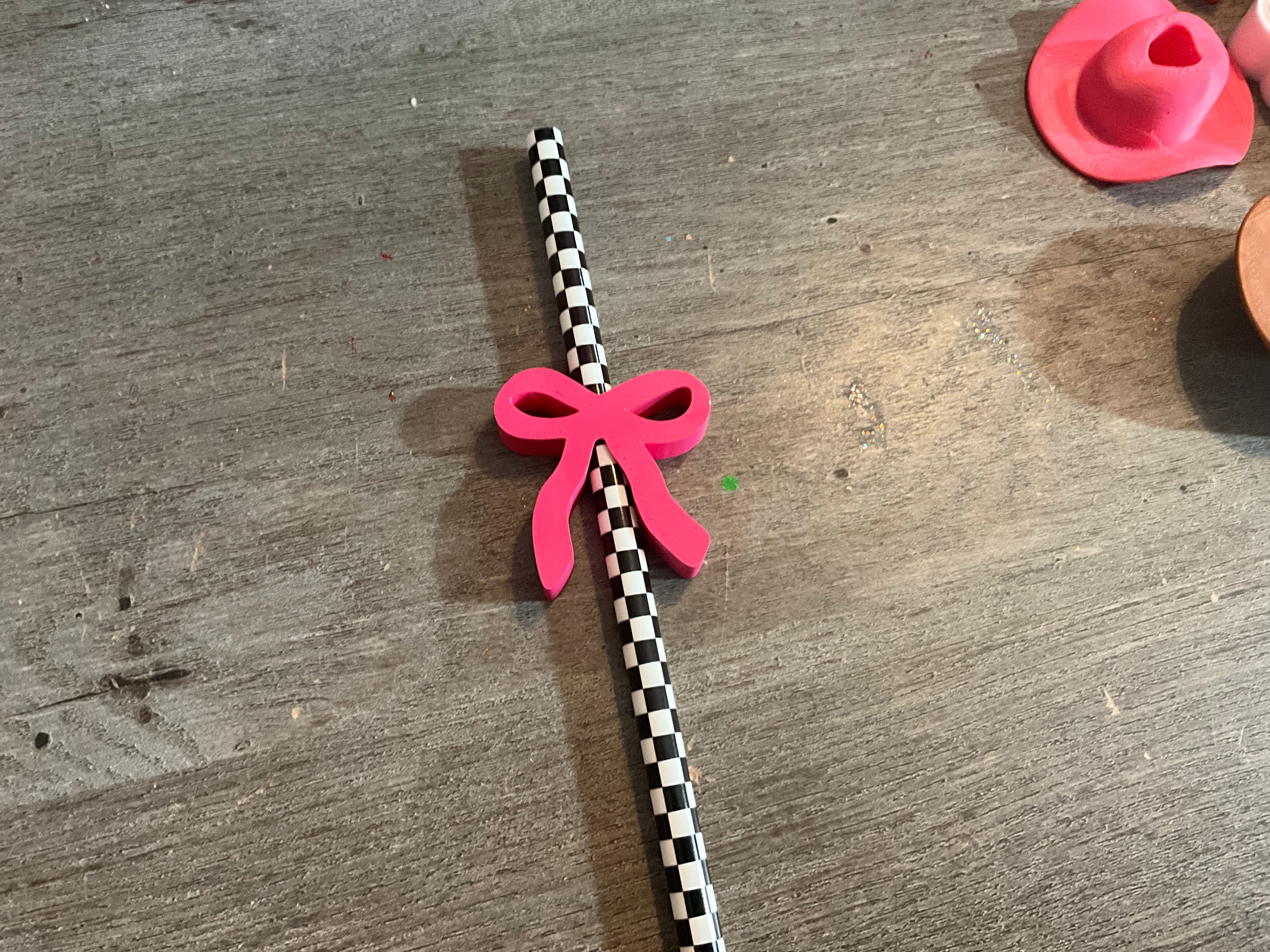 3D Straw Toppers