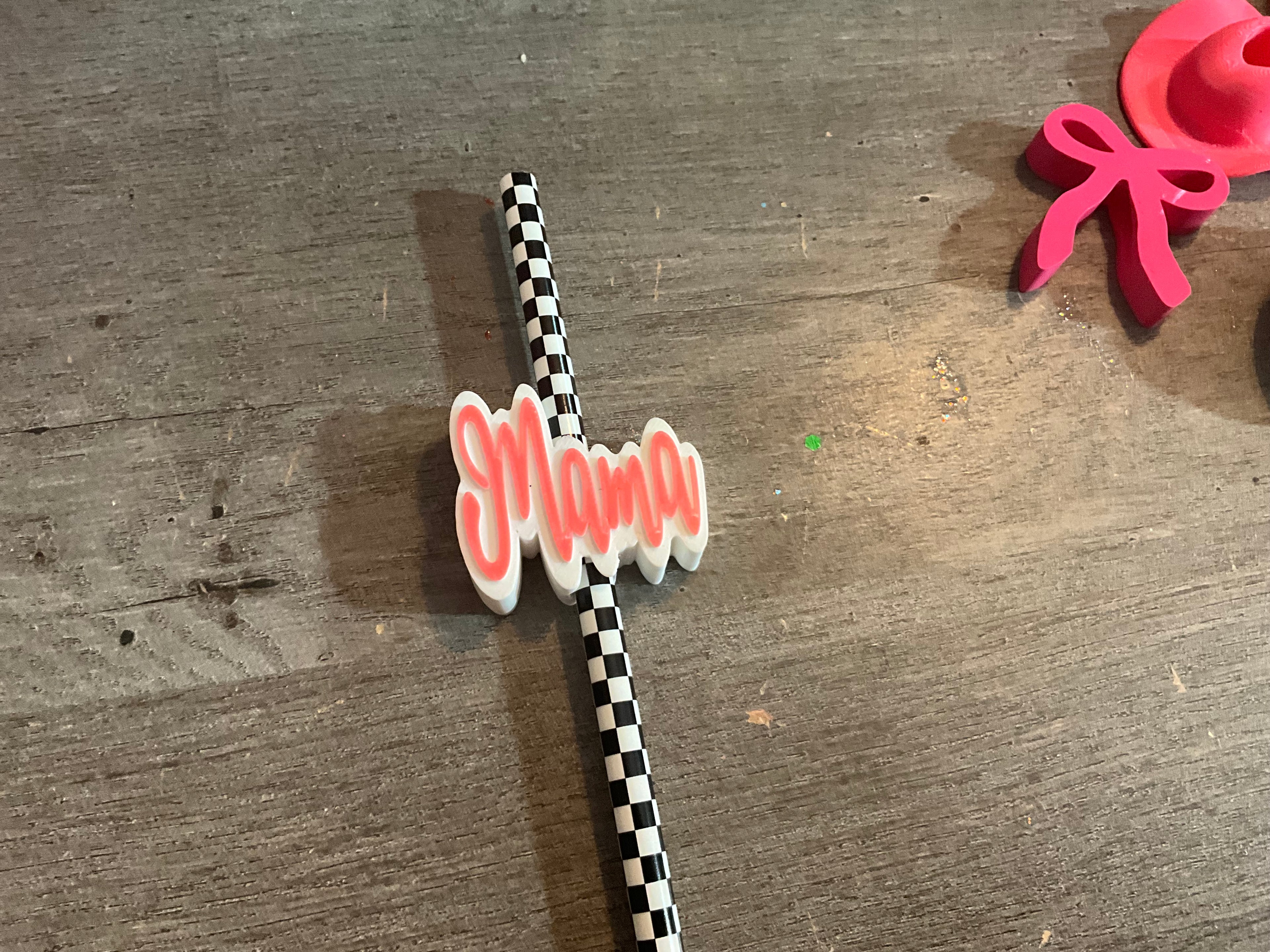 3D Straw Toppers