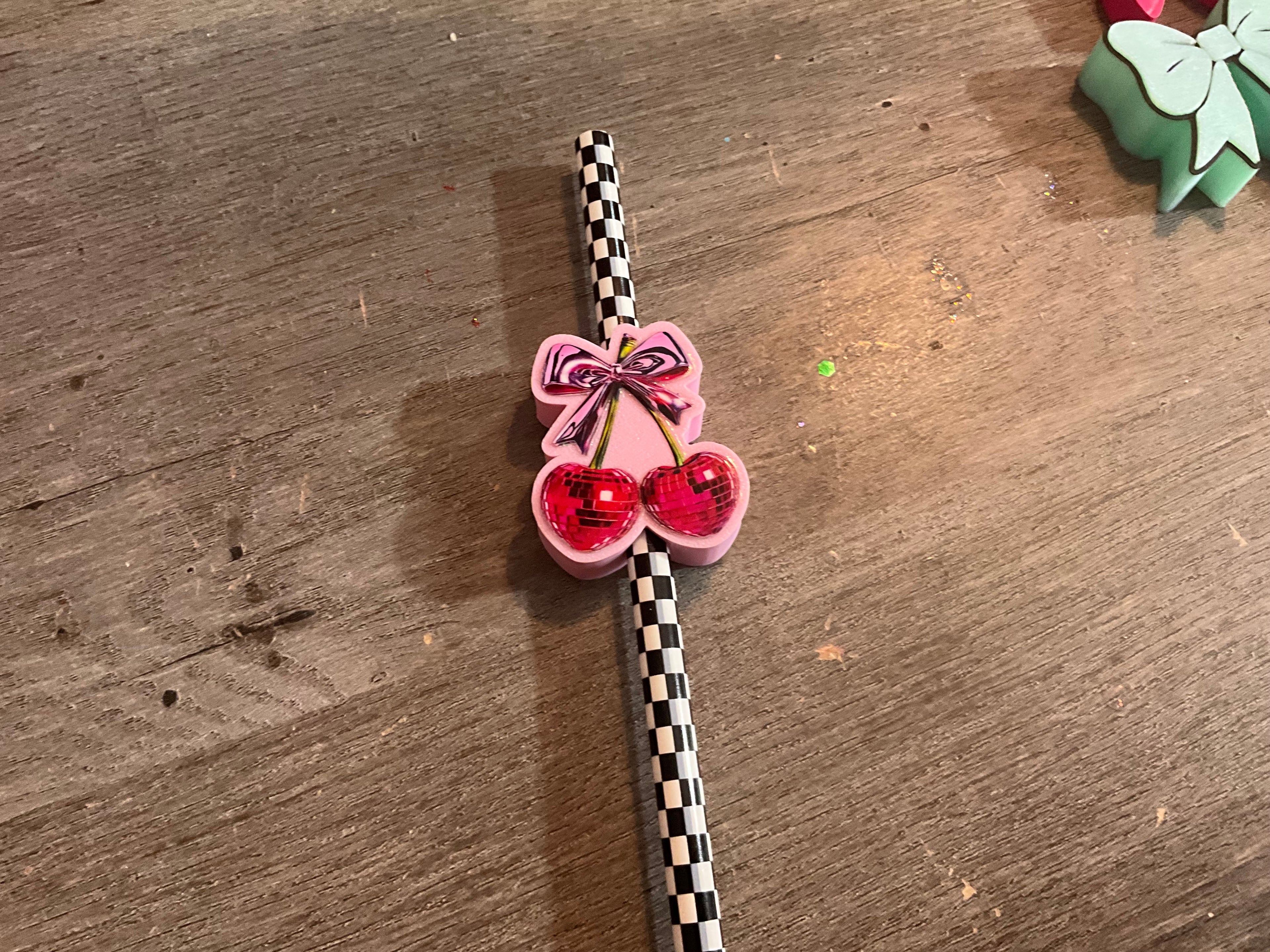 3D Straw Toppers
