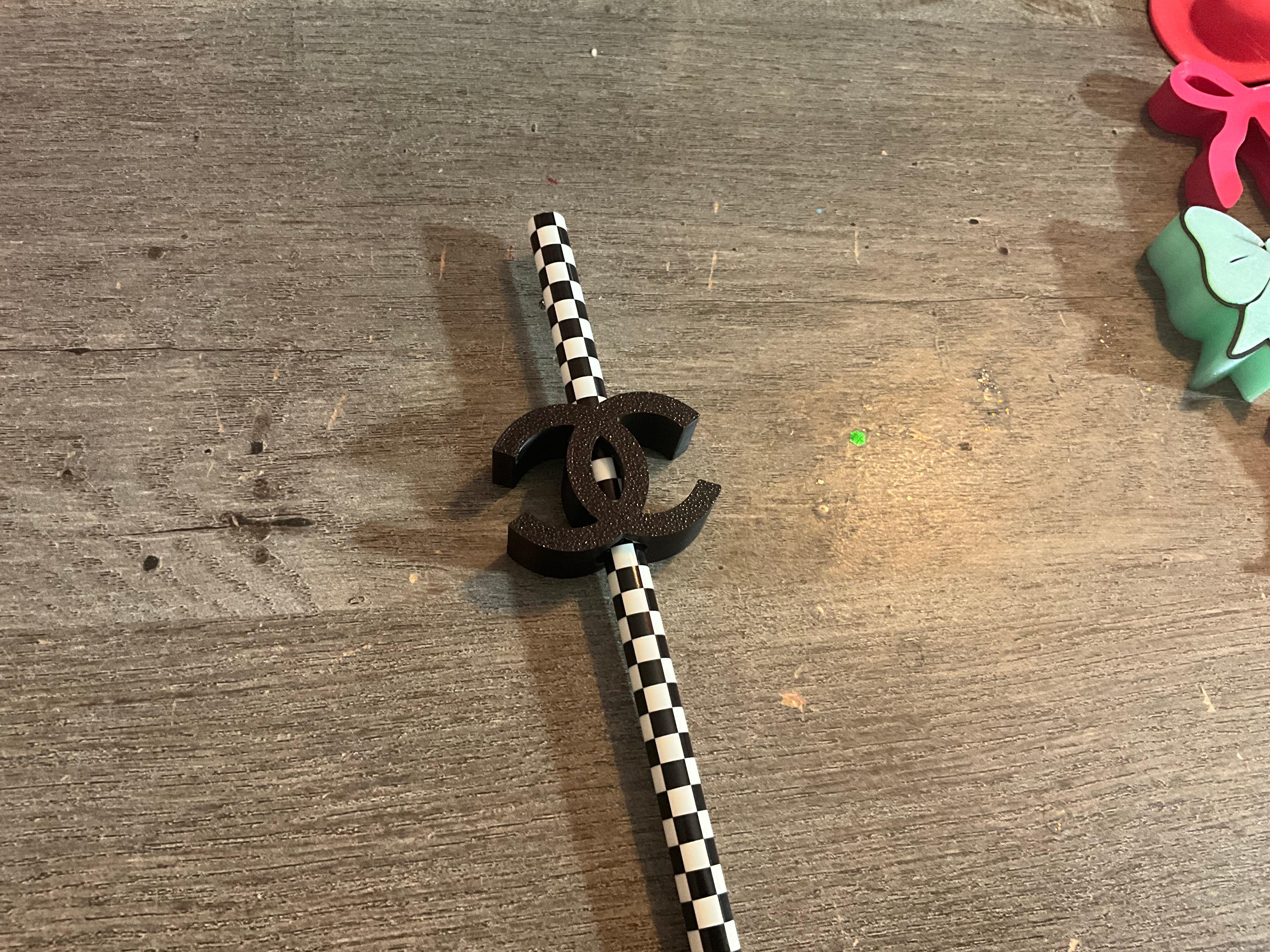 3D Straw Toppers