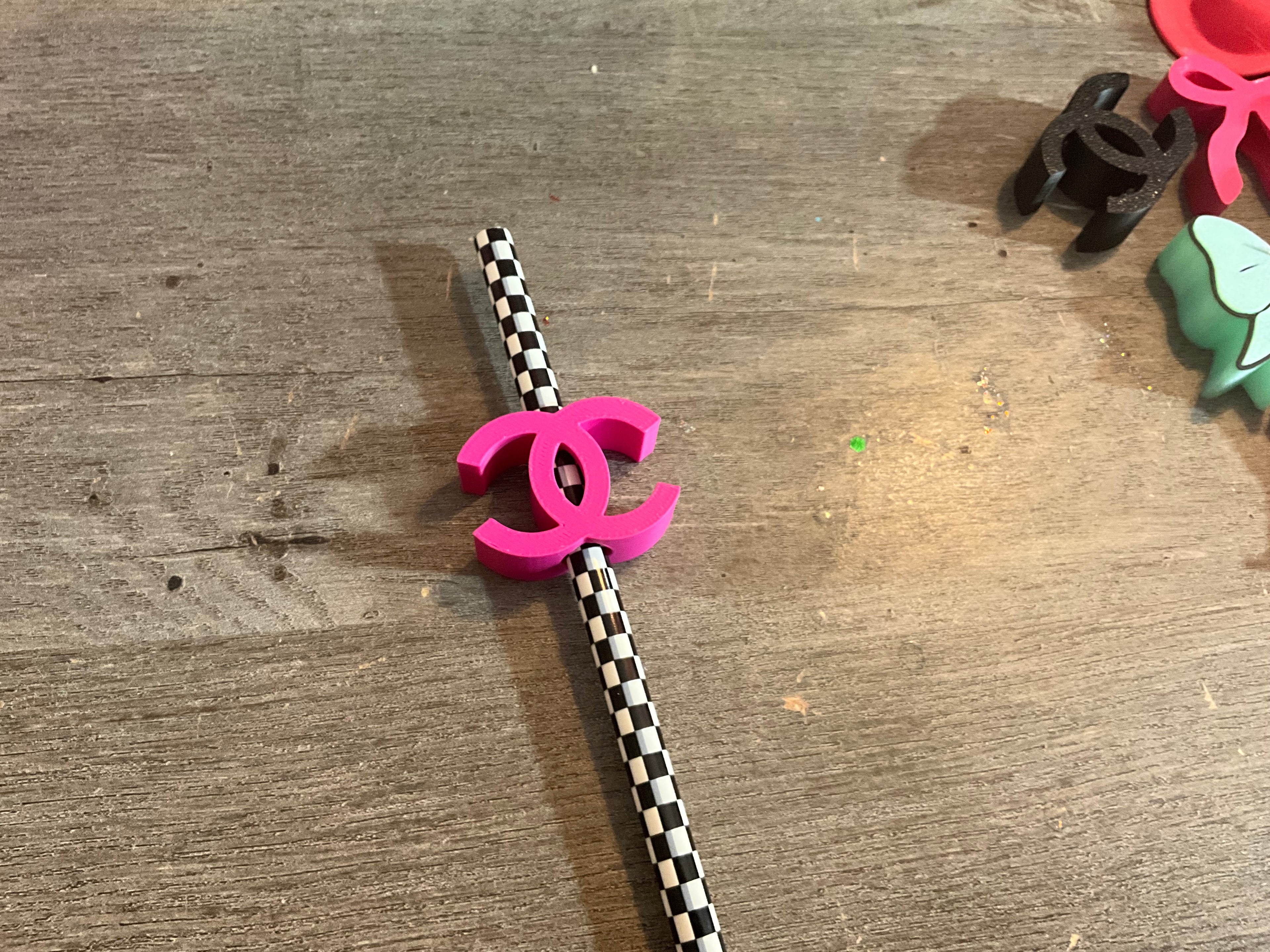 3D Straw Toppers