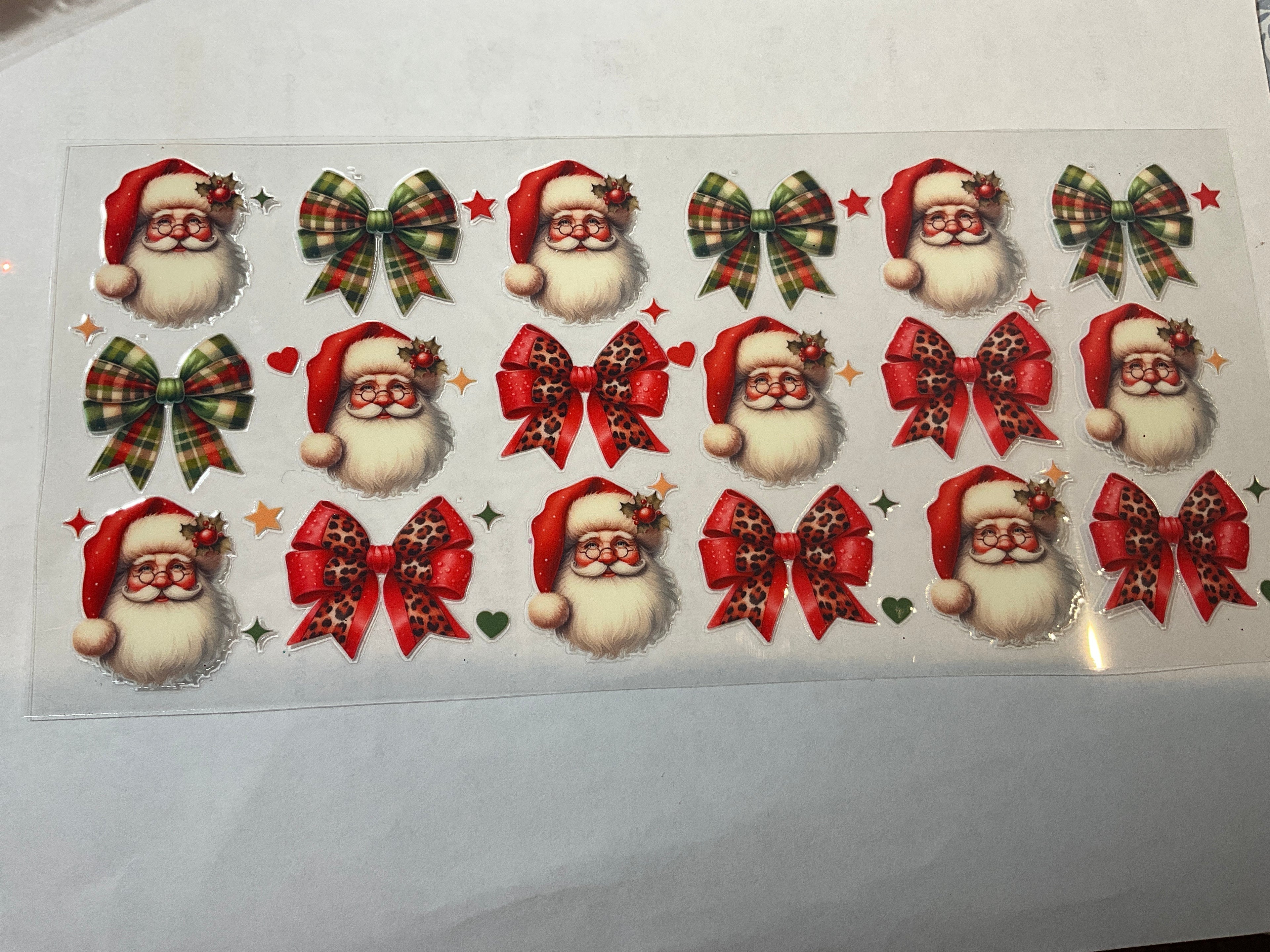 Santa and bows