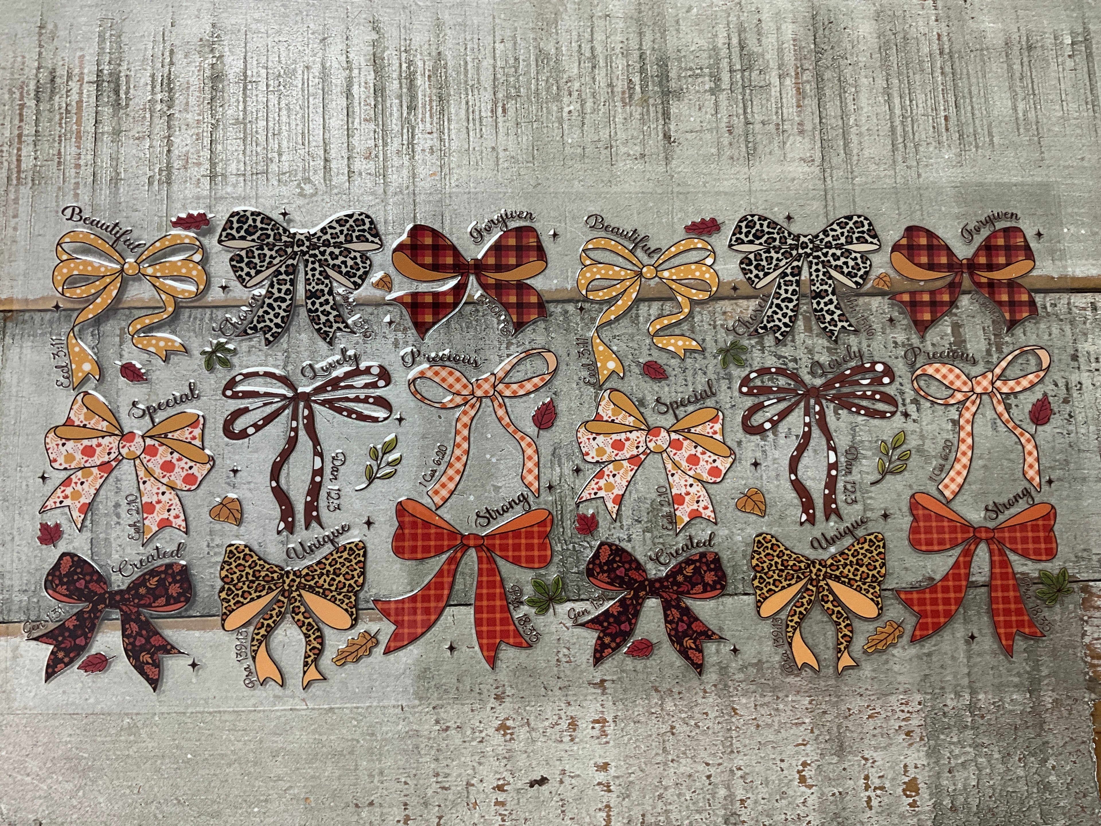 Faith fall bows