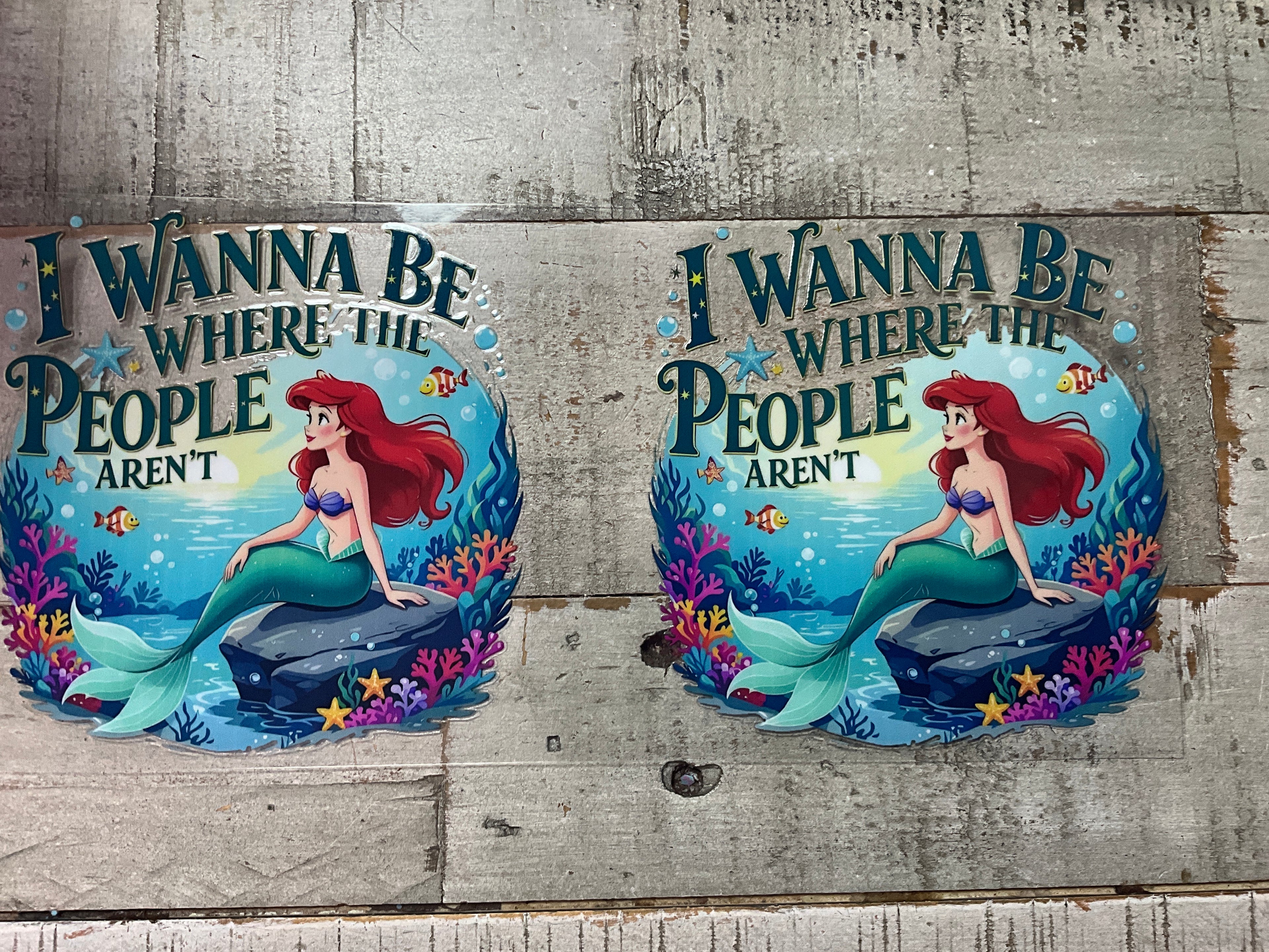Red hair mermaid