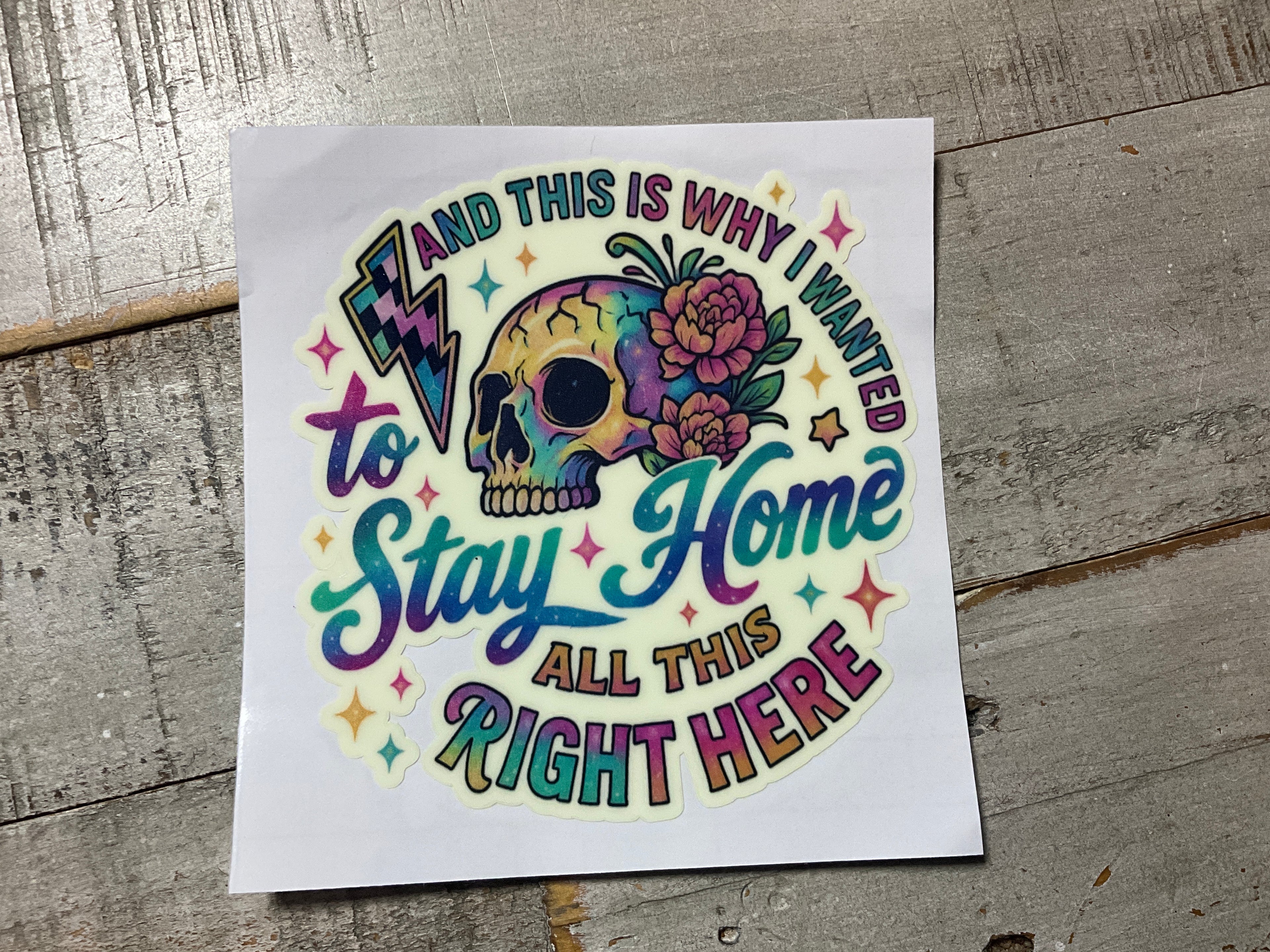 Stay home glow in dark