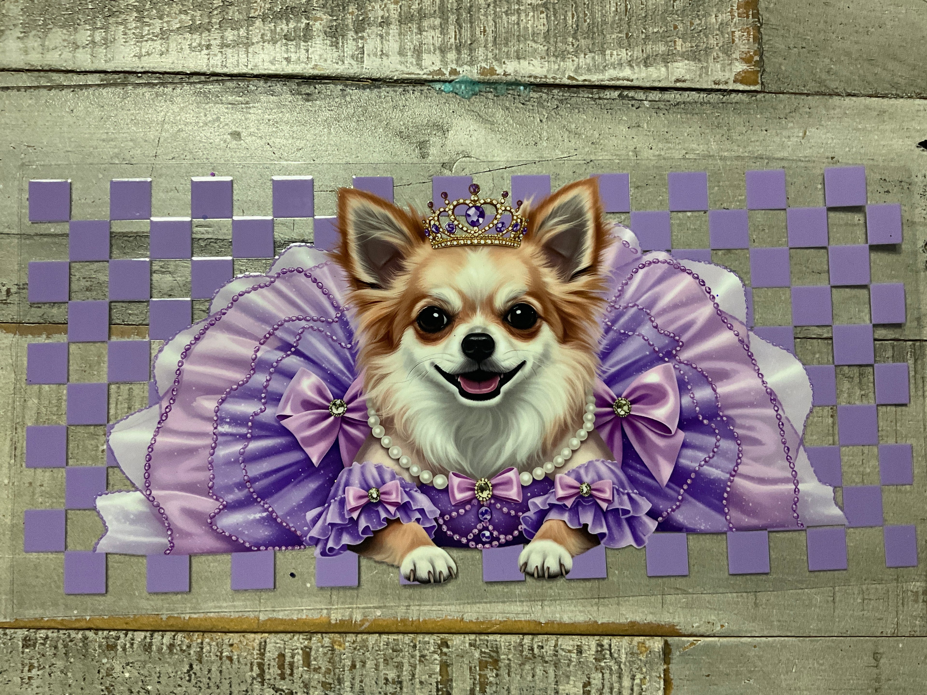 Chihuahua purple tutu