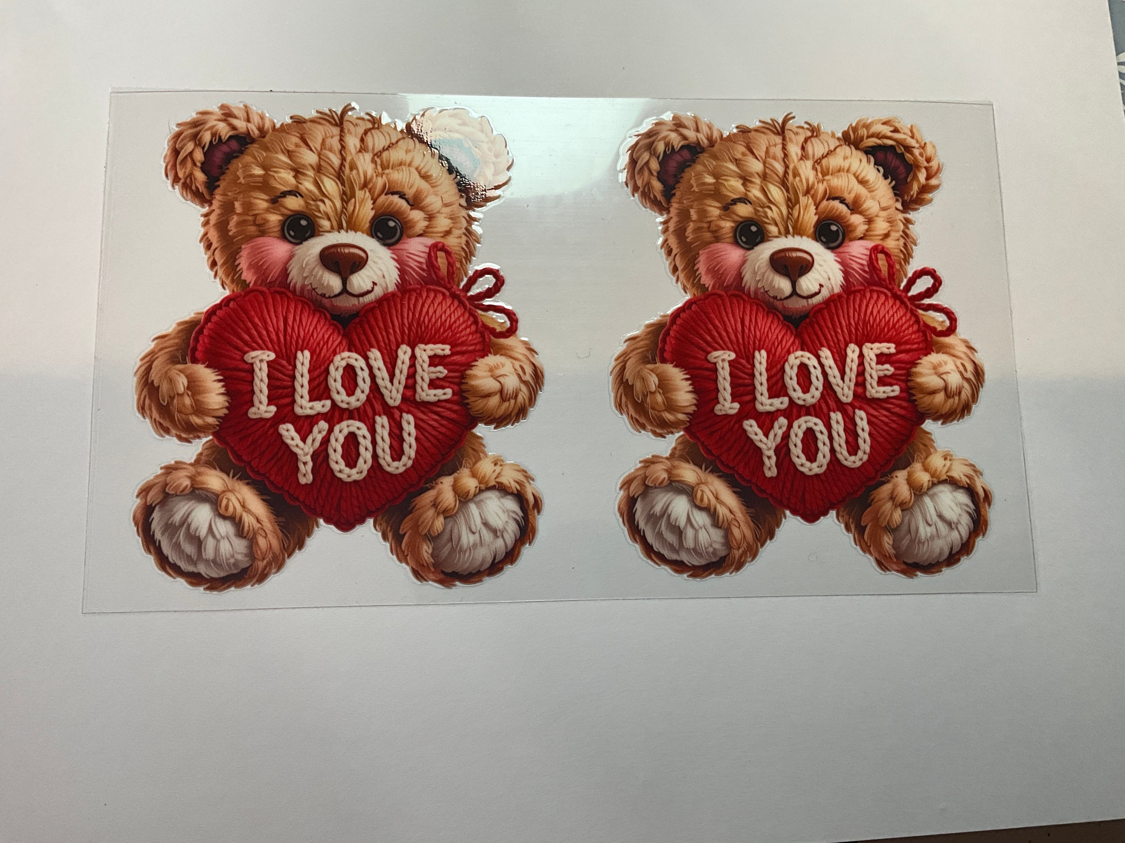 Crochet valentines bear