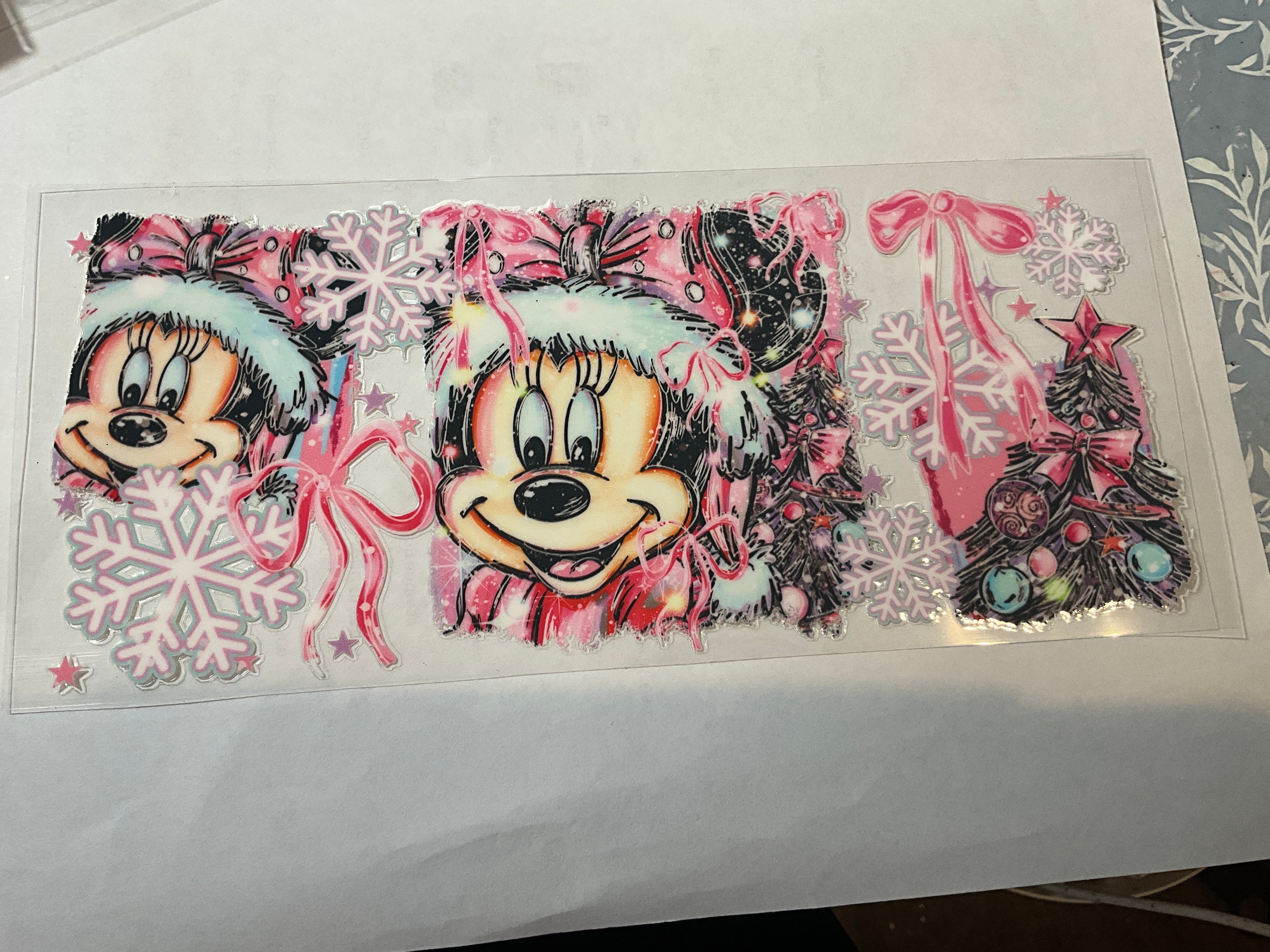 Pink Christmas mouse