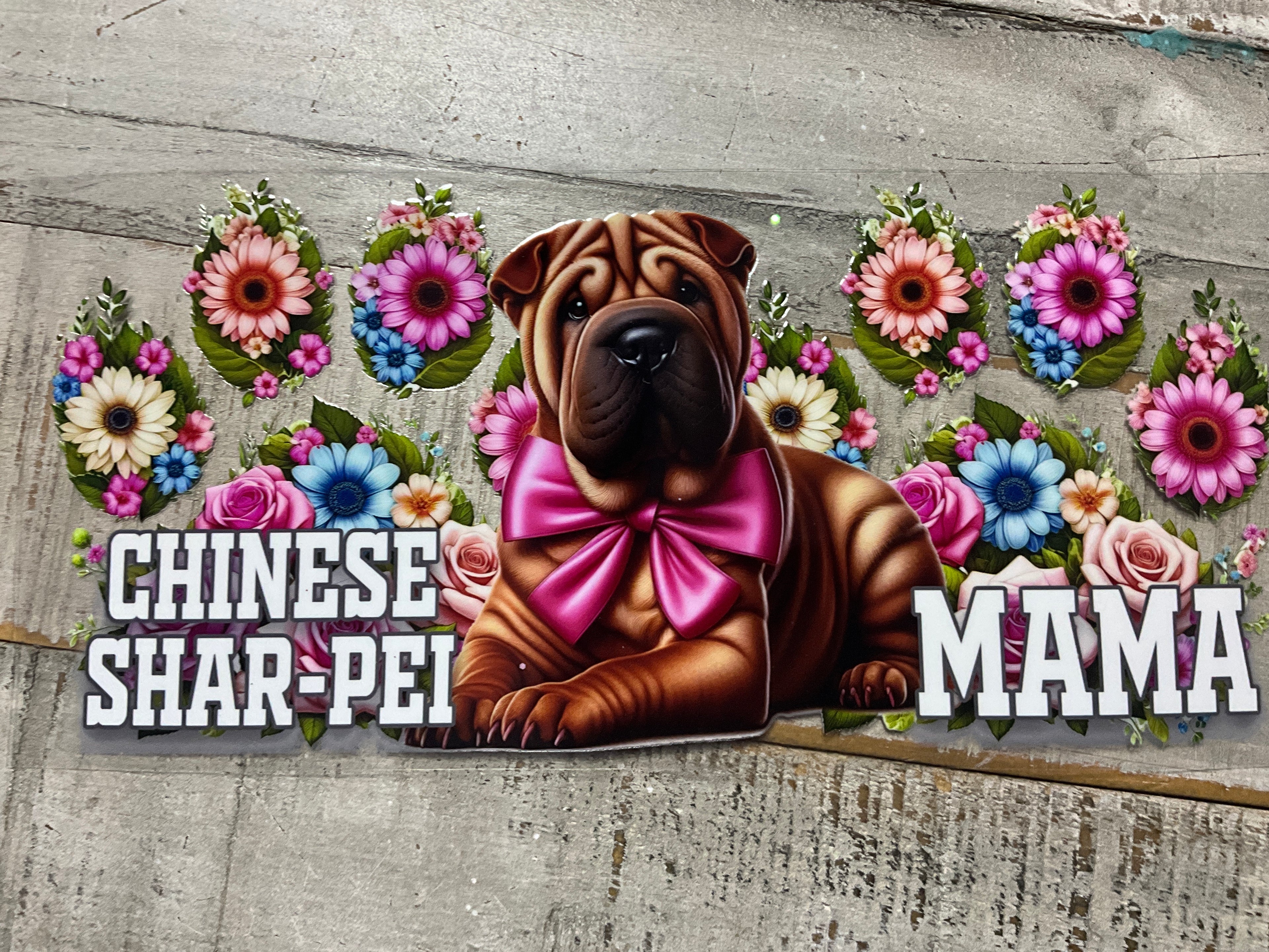 Chinese shar-pei mama