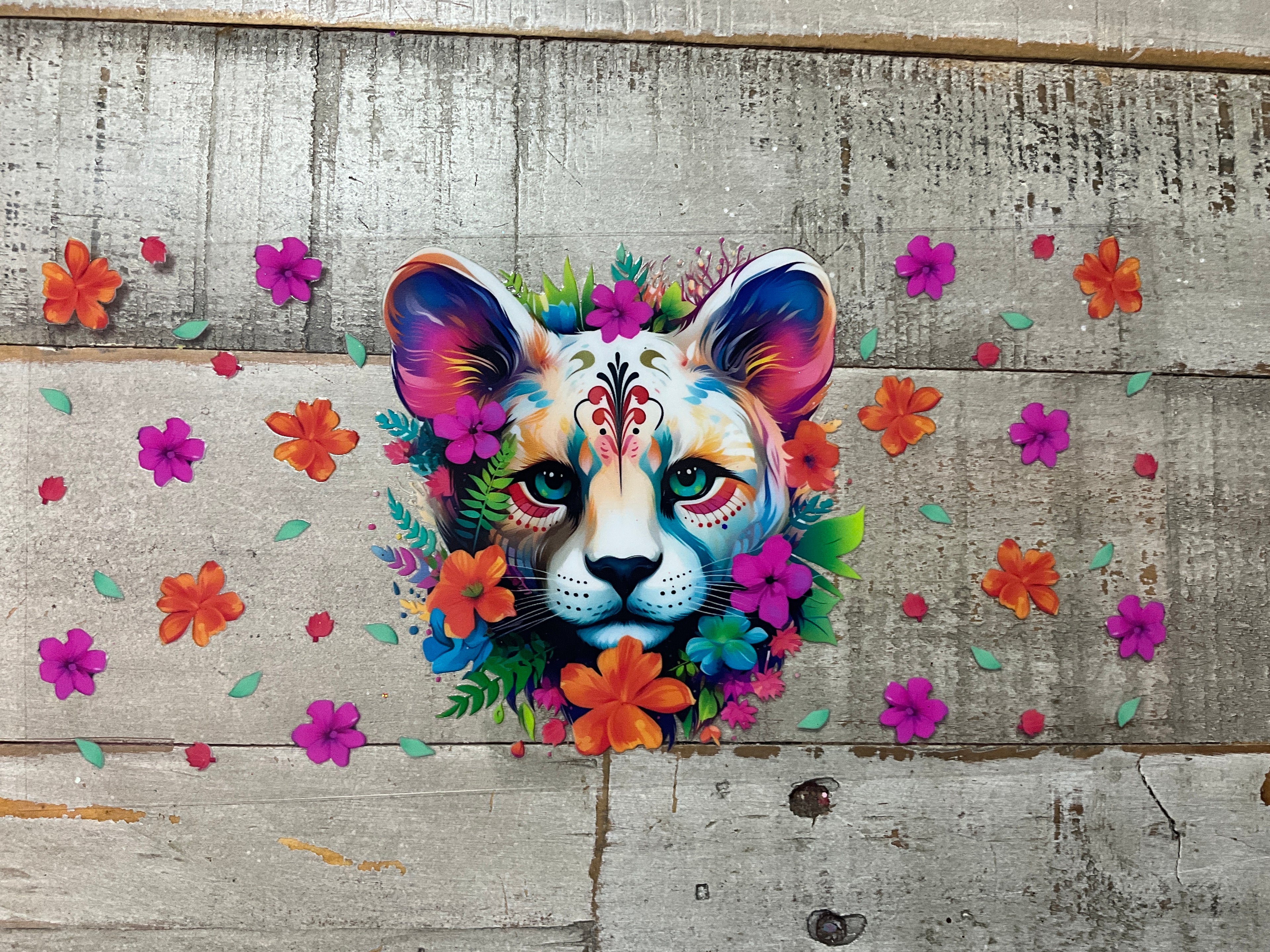 Colorful lion