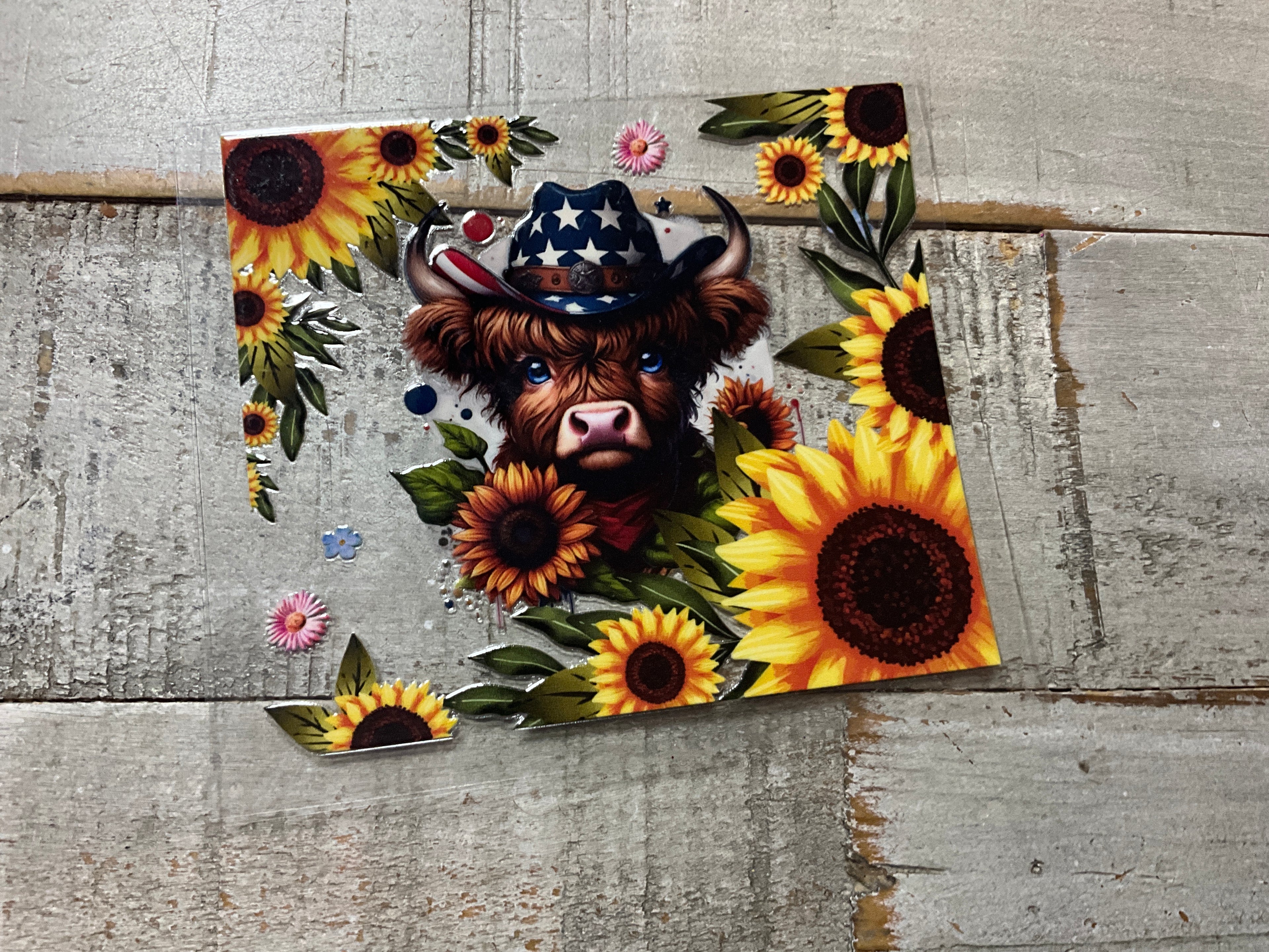 Sunflower cow