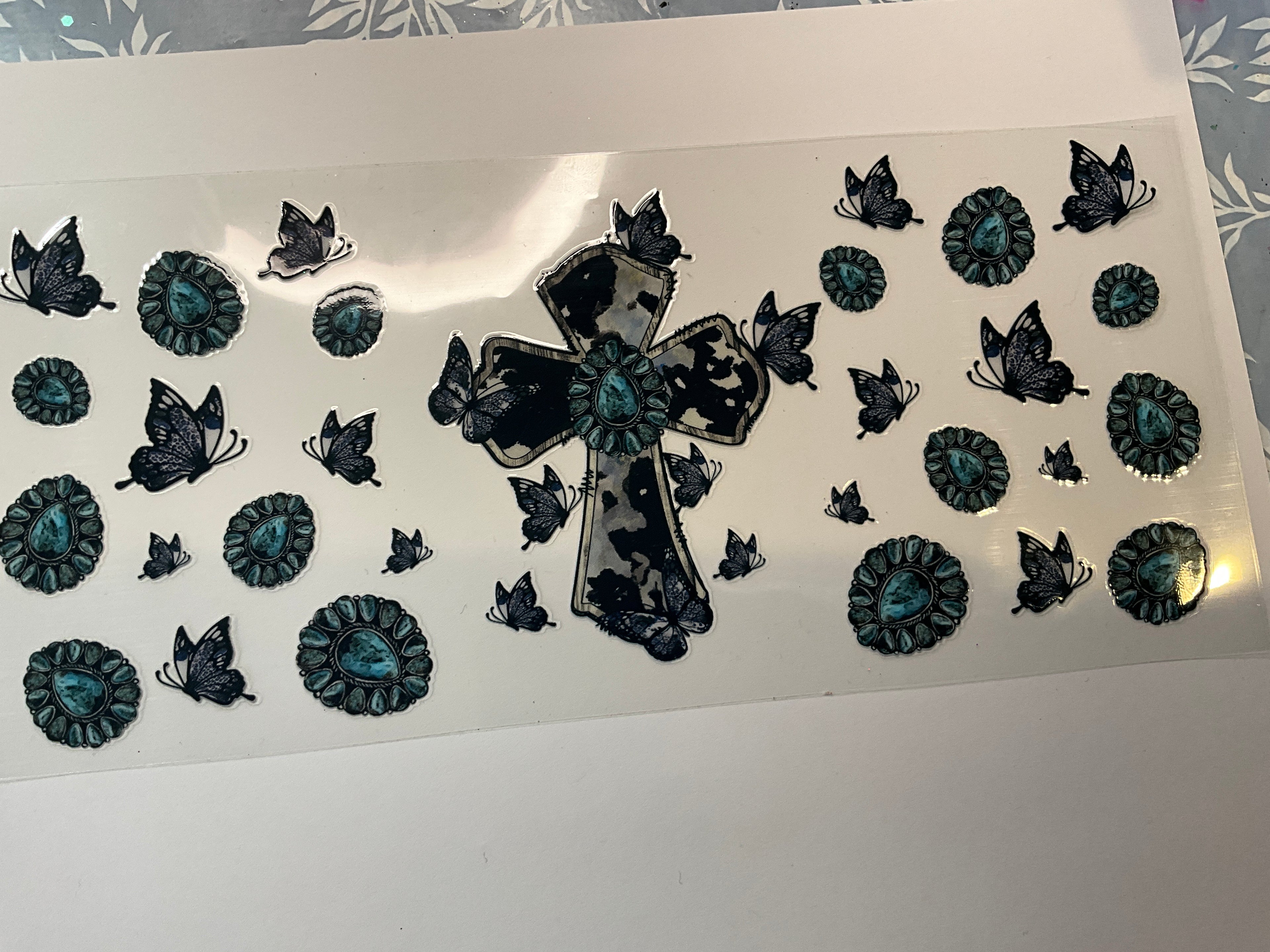 Turquoise cross