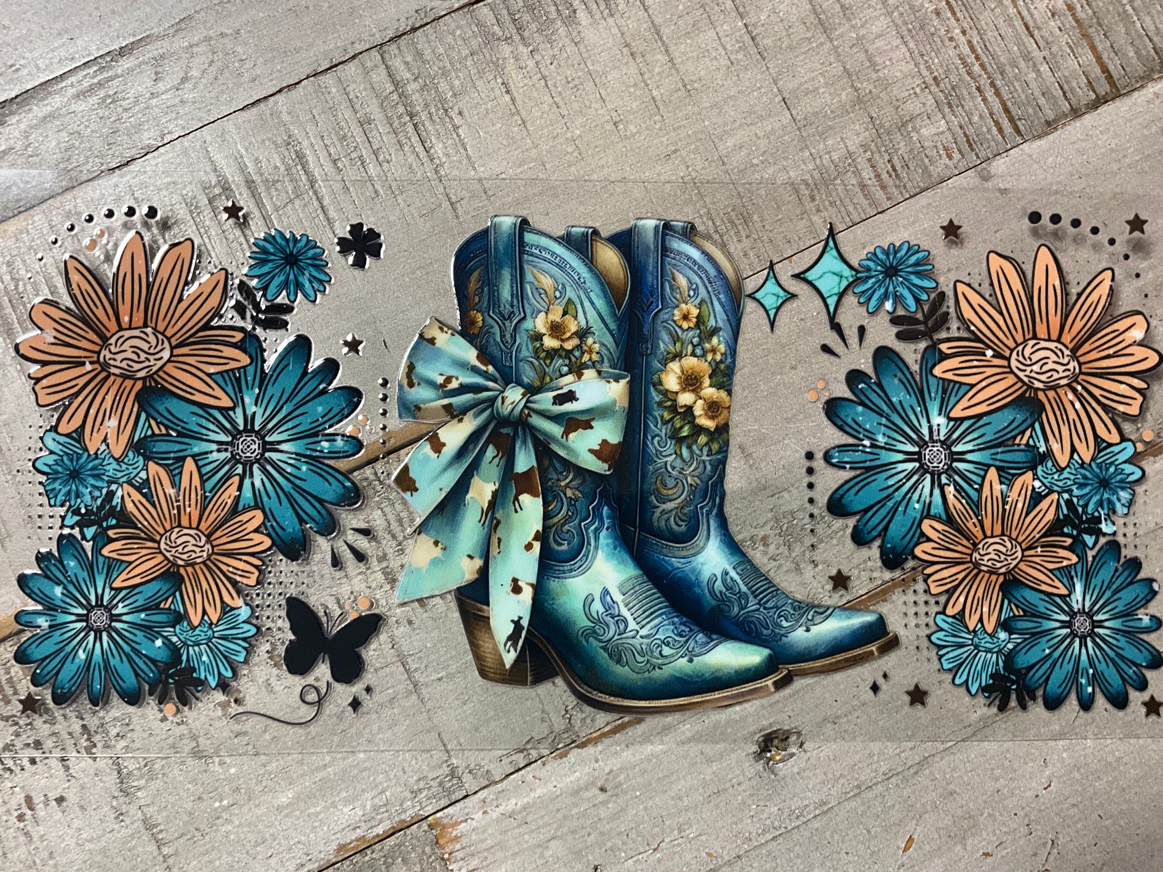 Blue boots