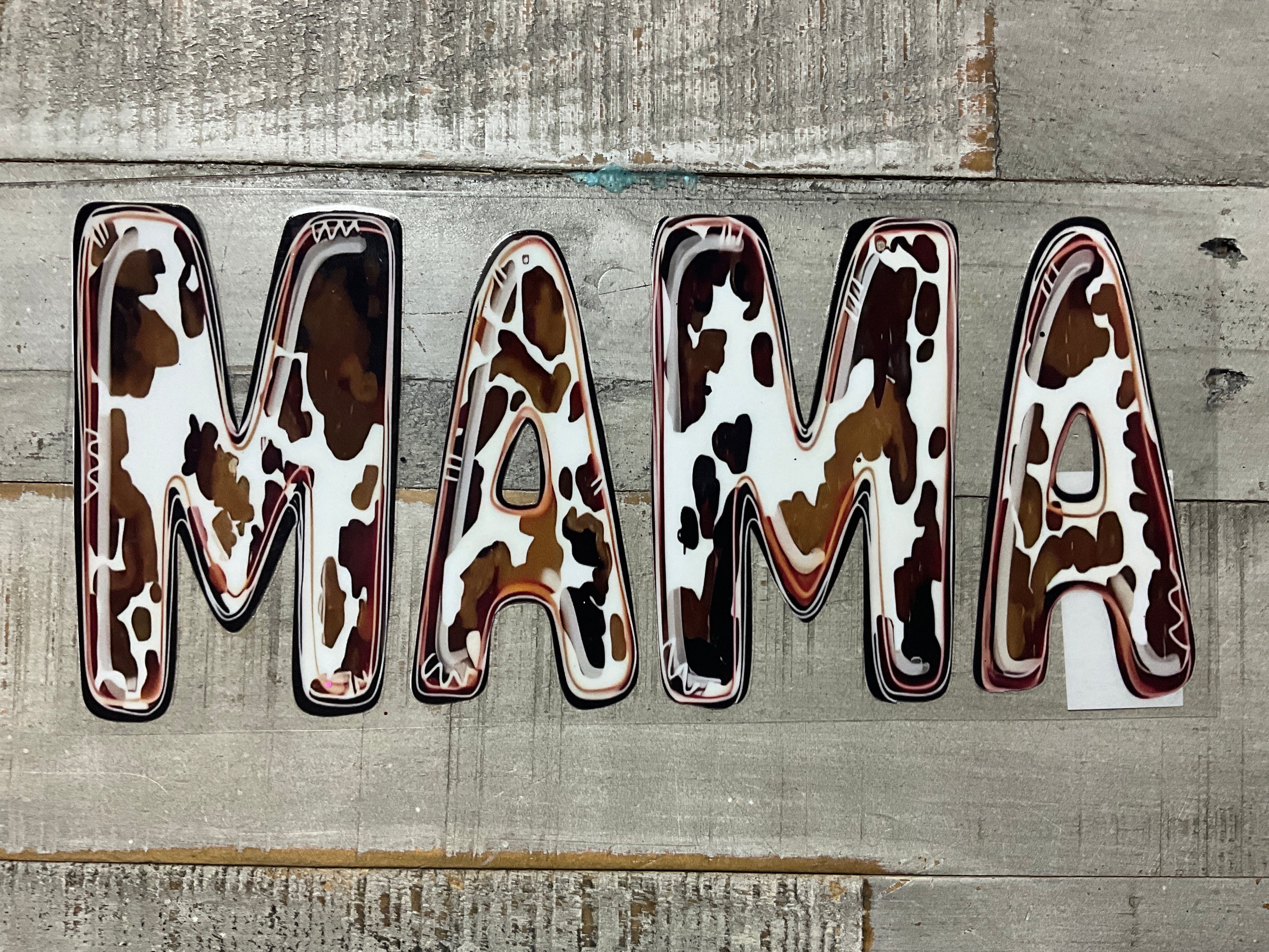 Mama cowhide print