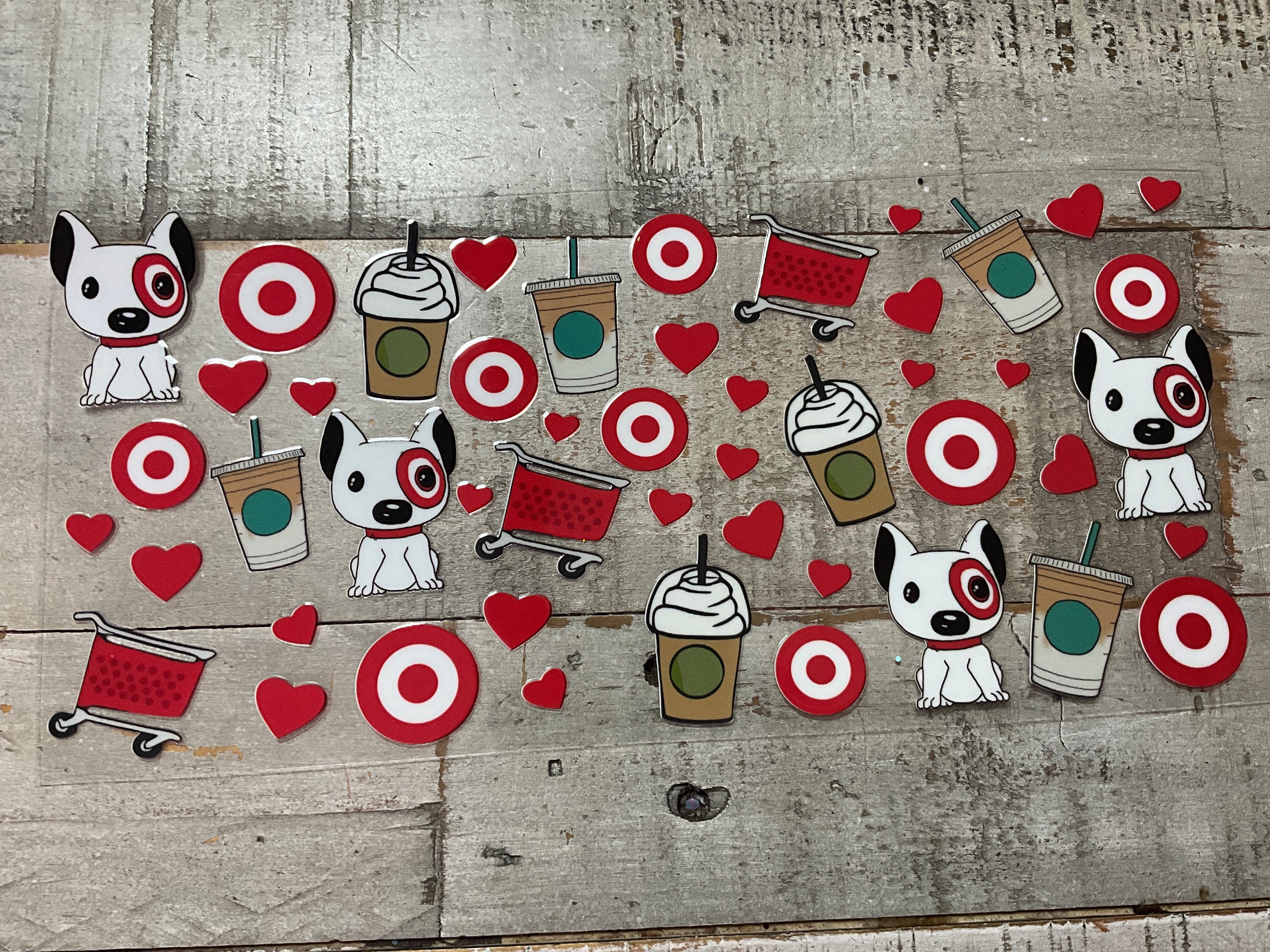 Red targets and coffee
