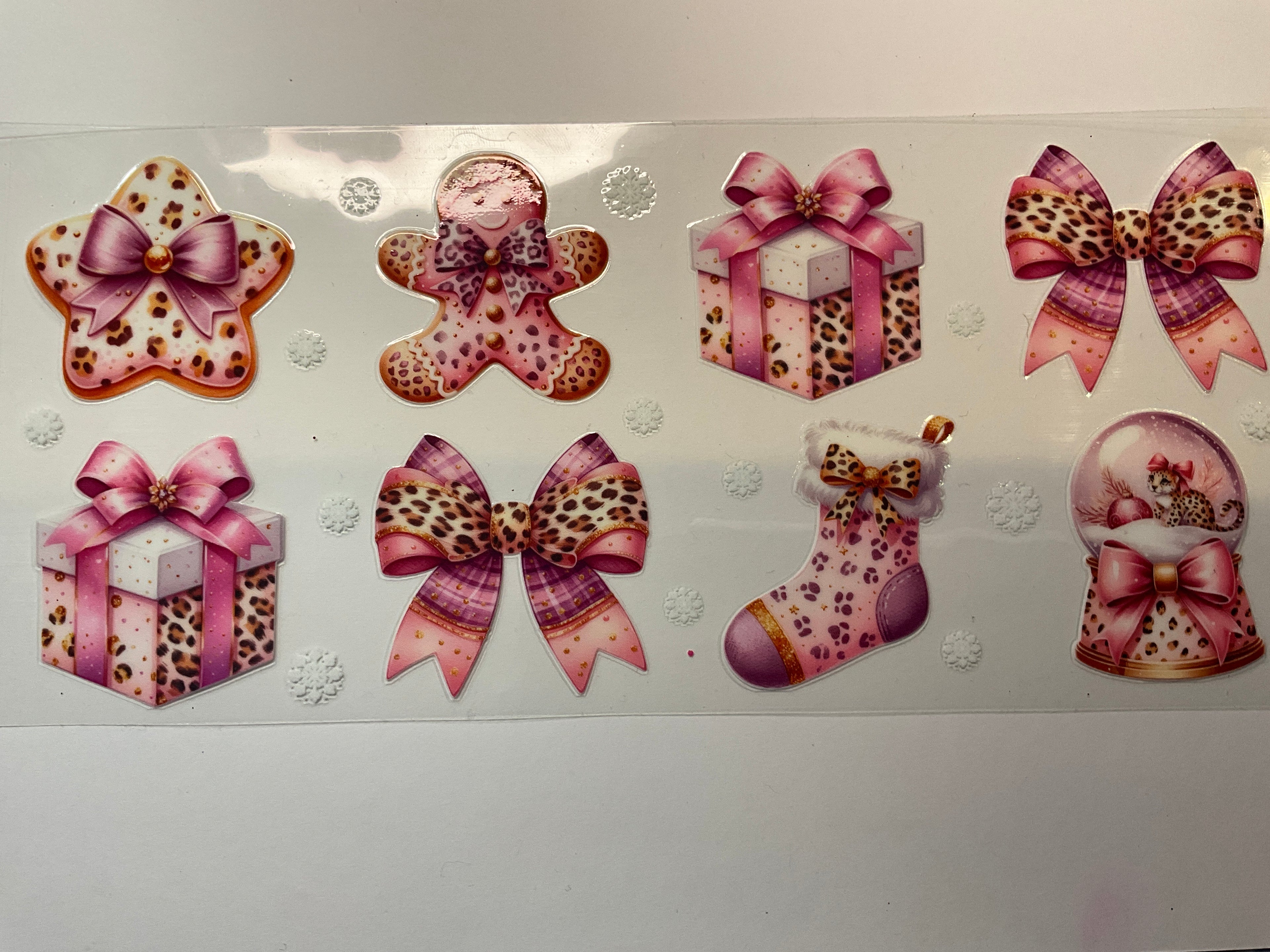 Pink cheetah Christmas