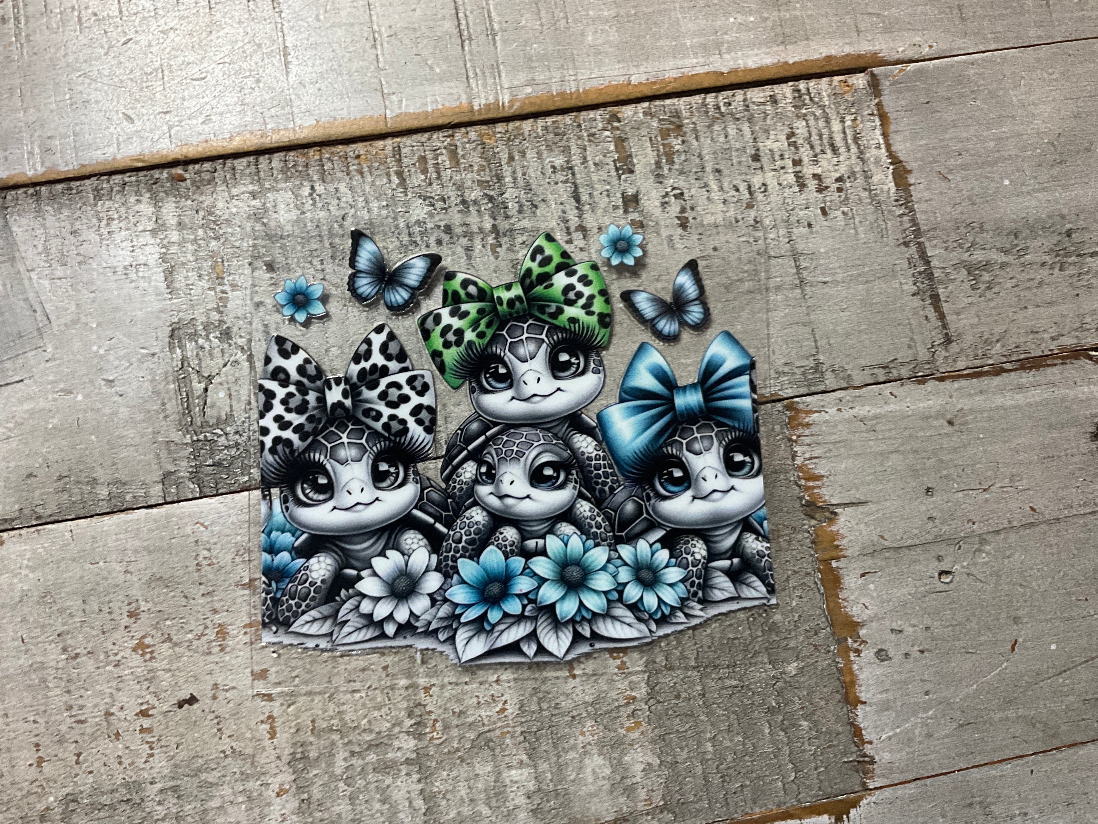 Turtles with bows