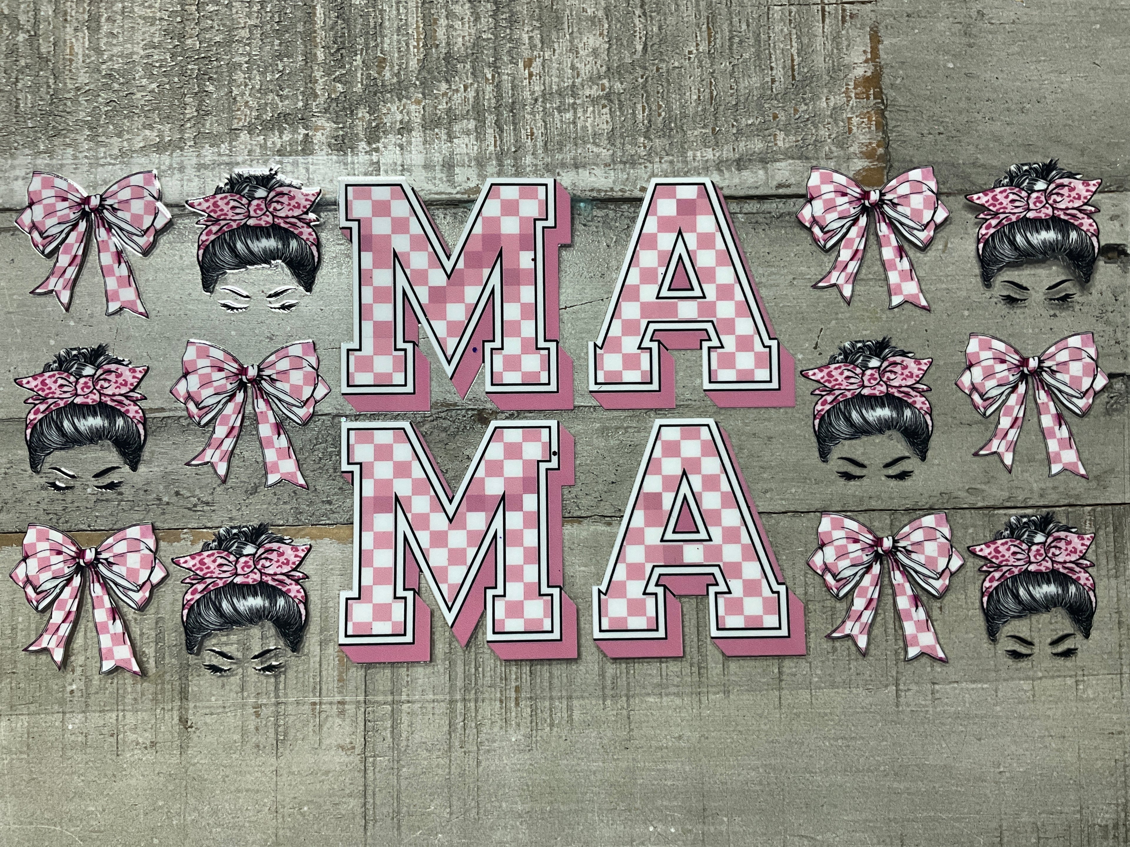 Pink checkered mama