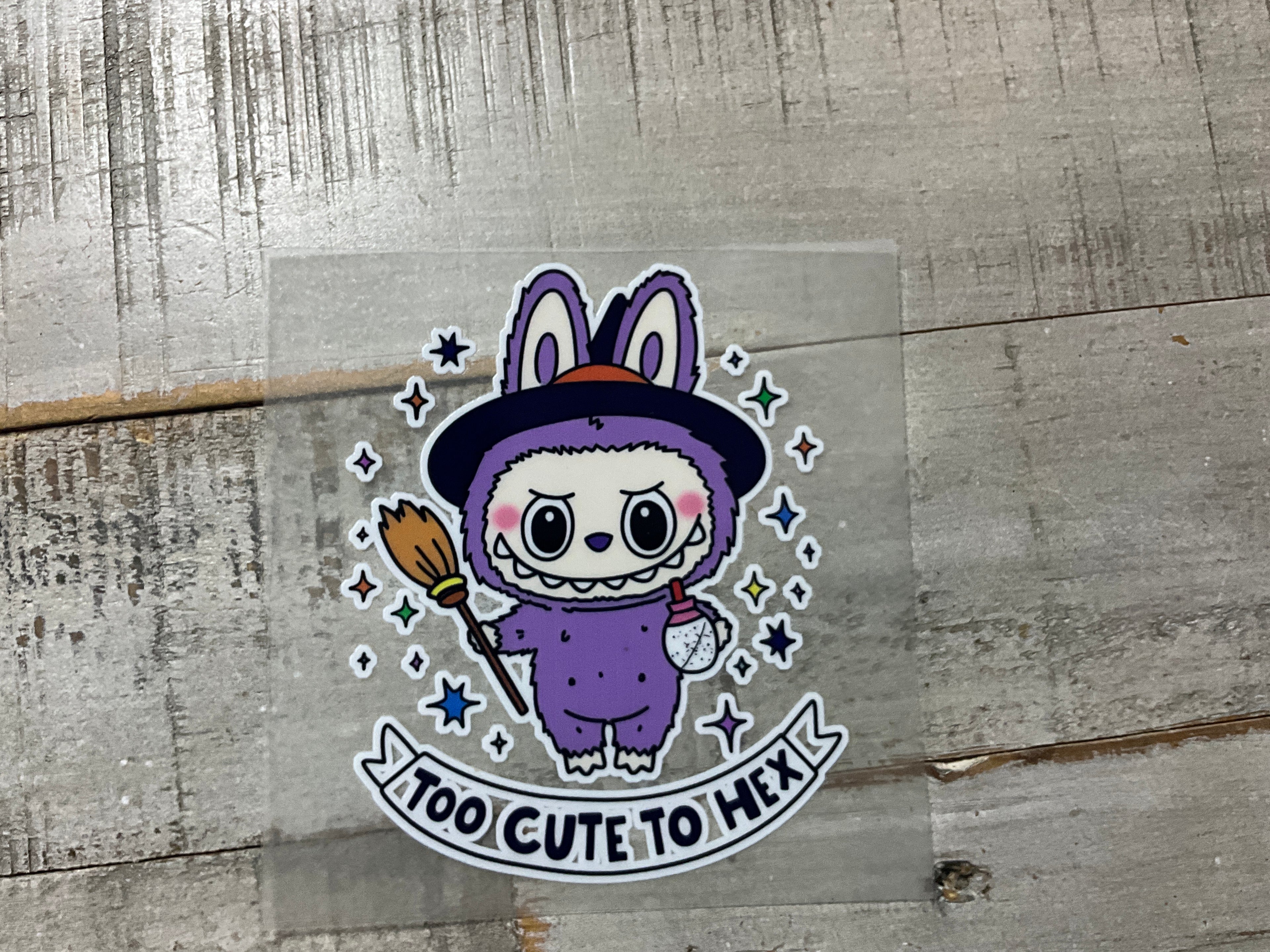 Purple glow in dark lafufu