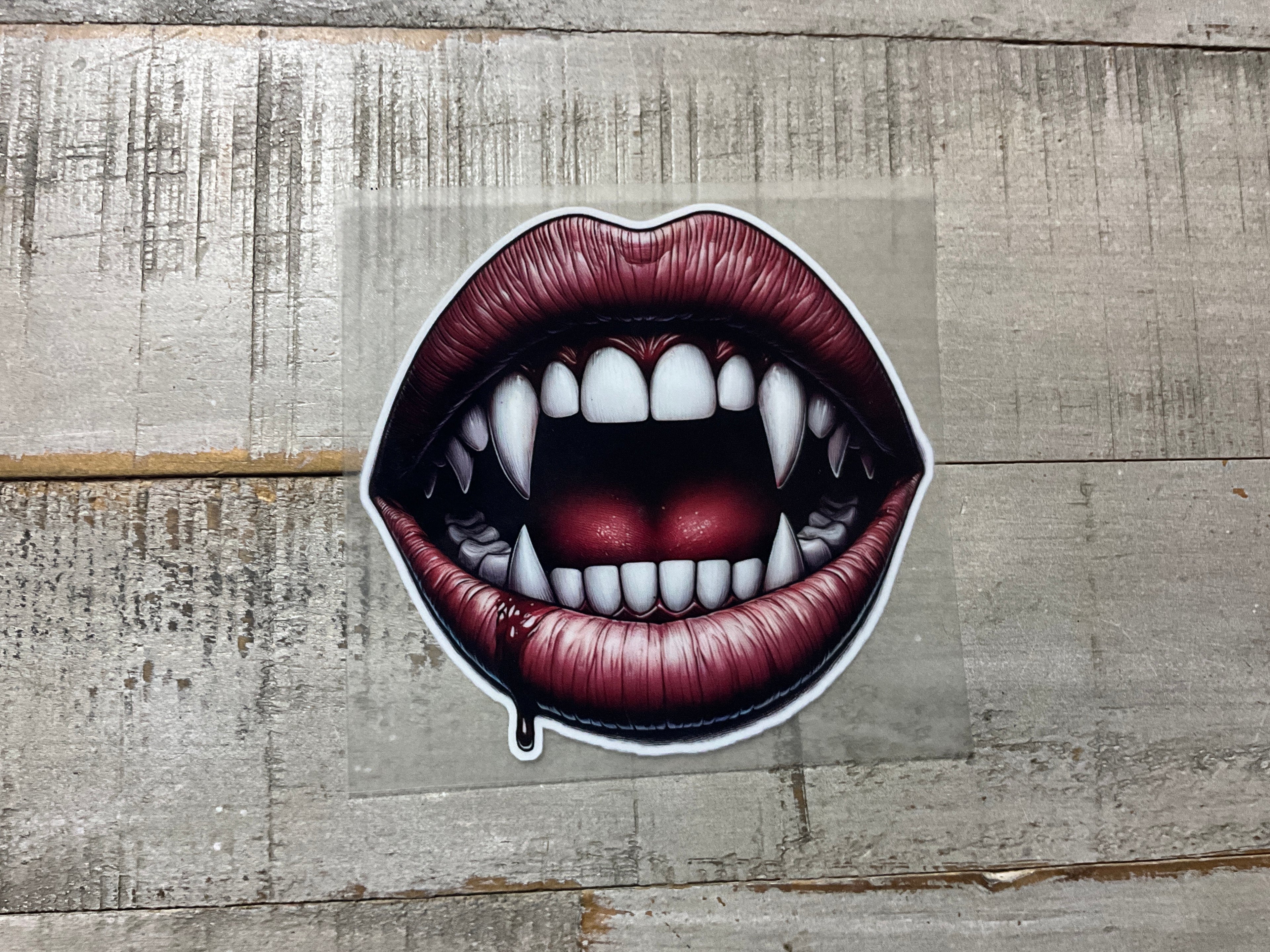 Vampire mouth glow in dark