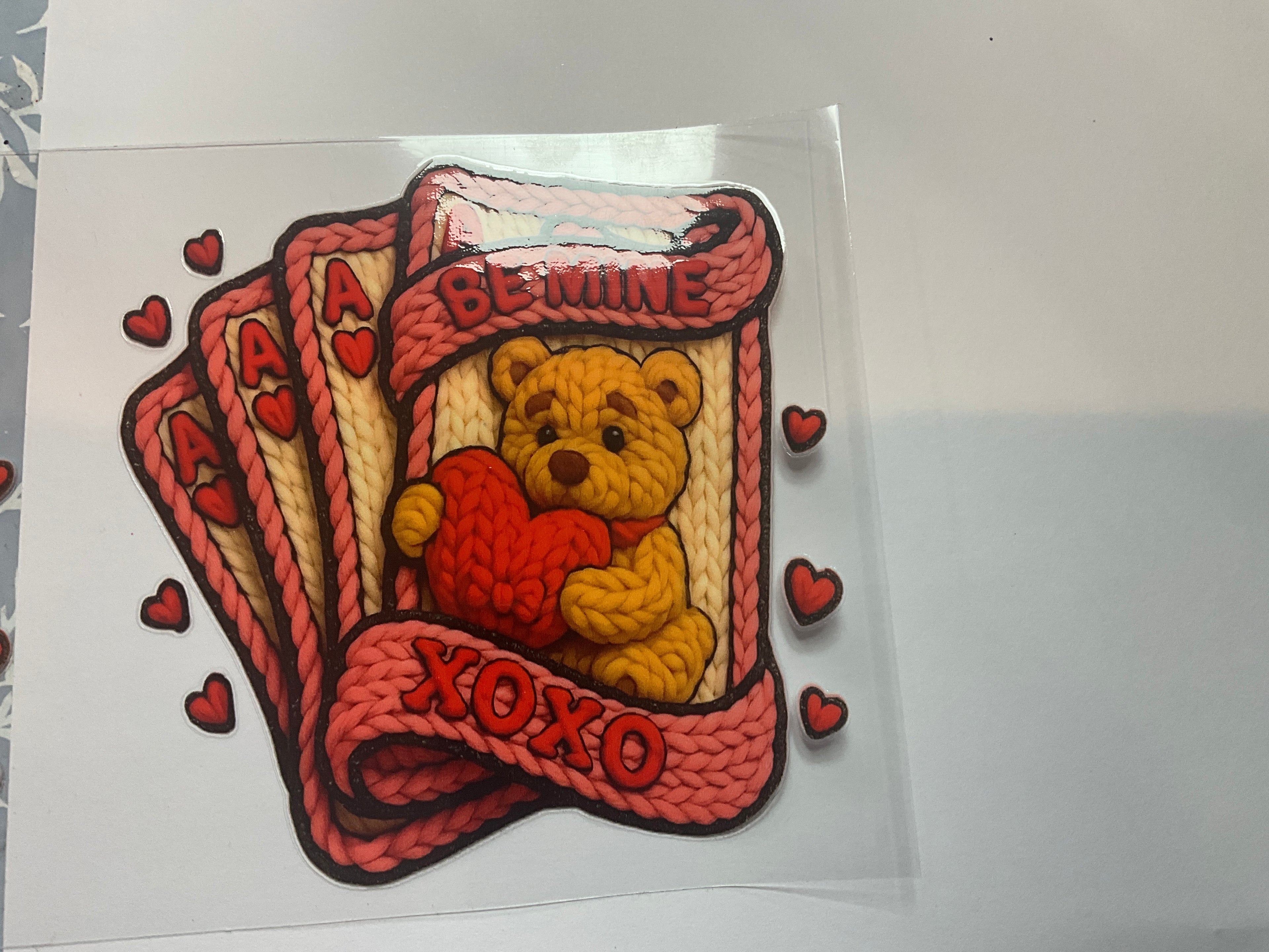 Be mine crochet bear