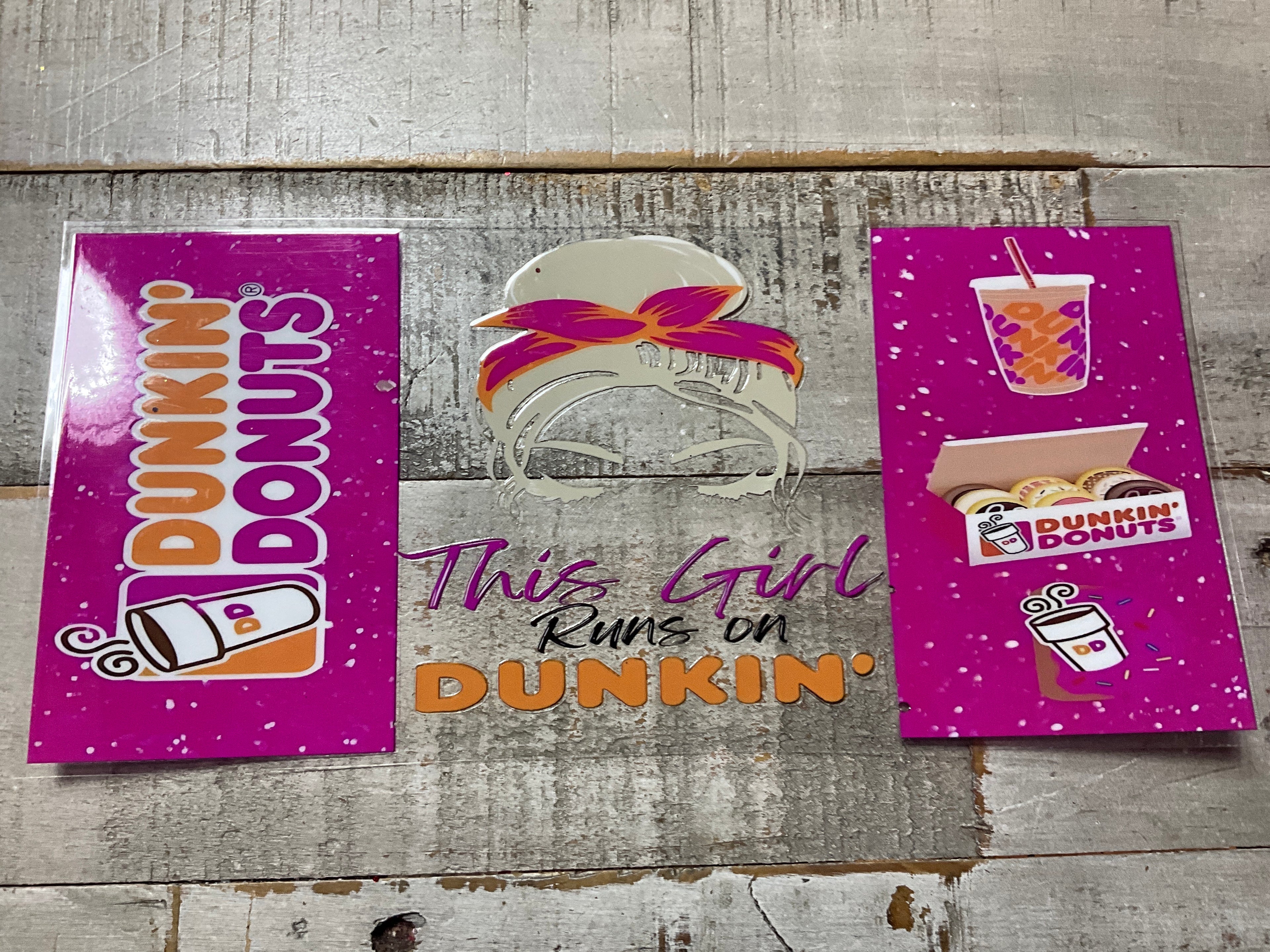 This girl runs on dunkin