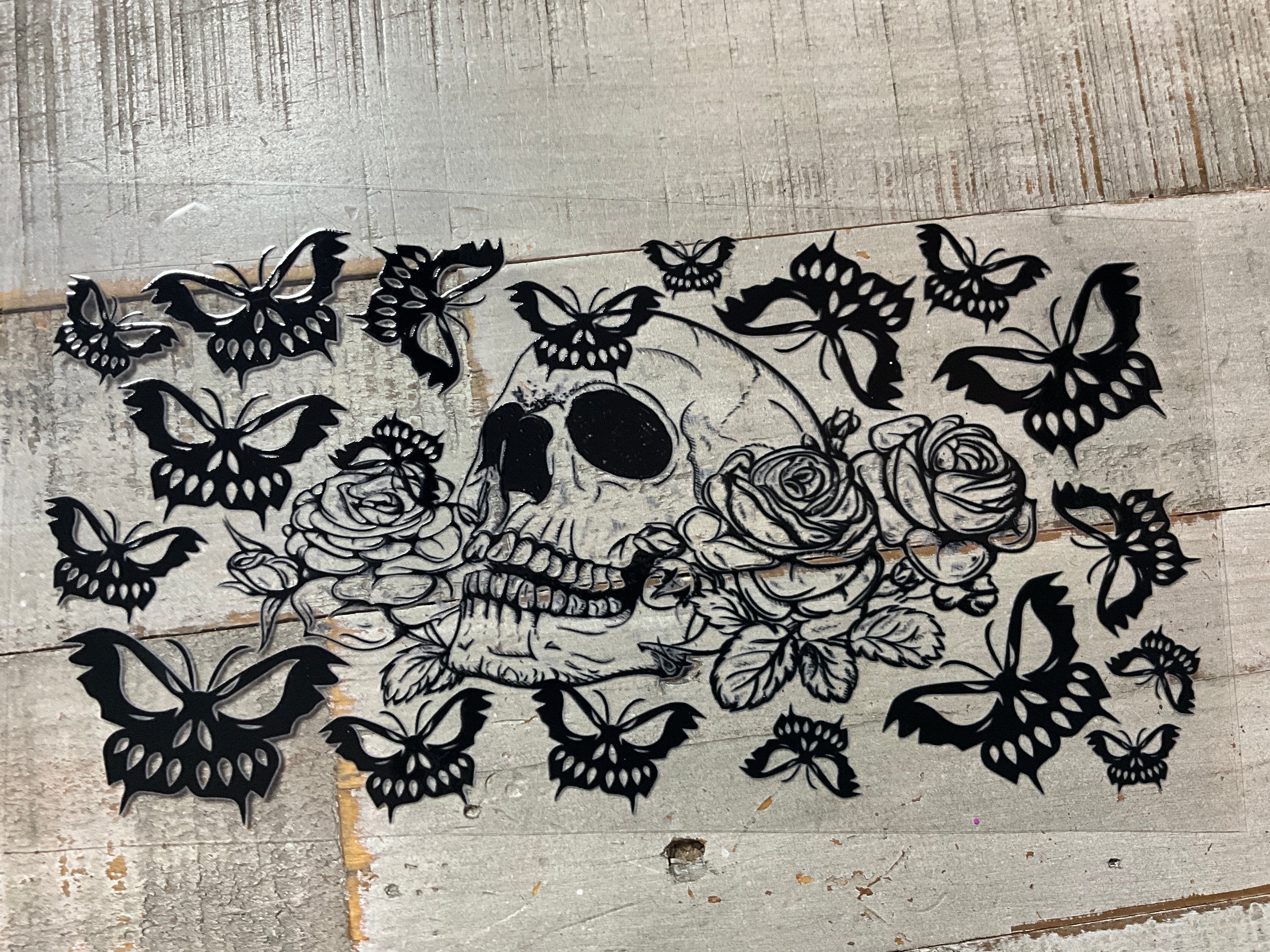 Skulls & butterflies
