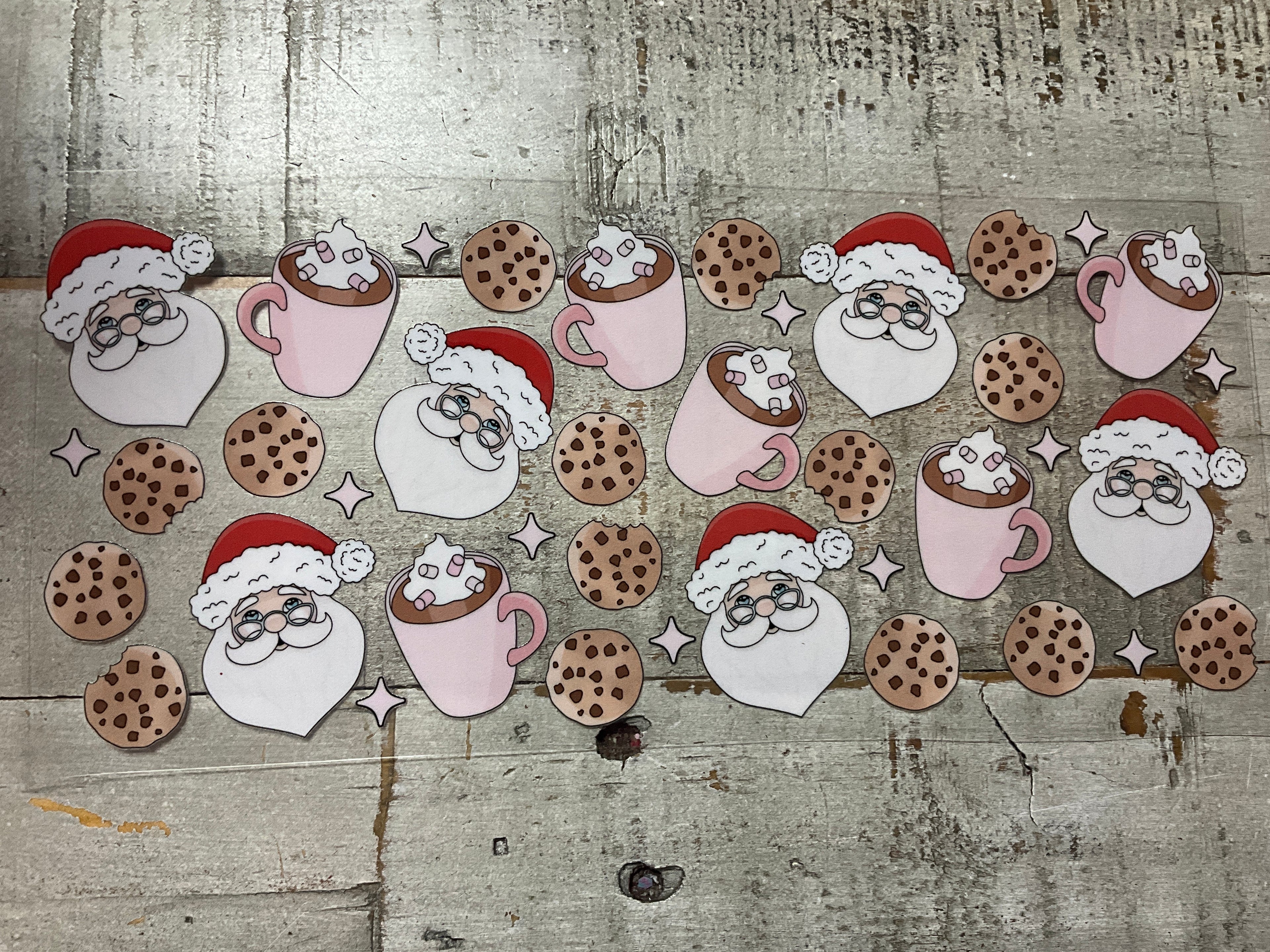 Santa cookies & milk